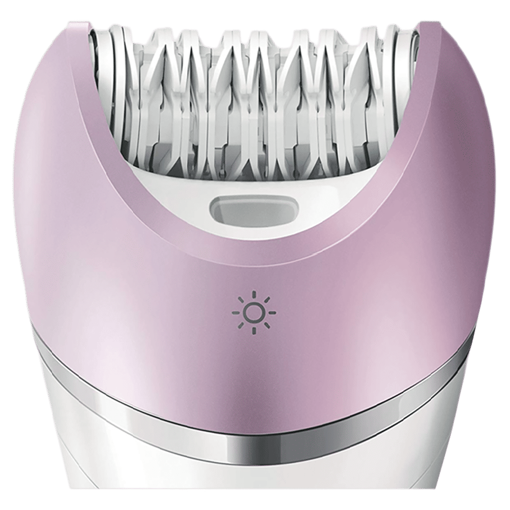 PHILIPS Satinelle Advanced Wet and Dry Epilator for Face and Body with 5 Interchangeable Heads (Washable Heads, White) PHILIPS Satinelle Advanced Wet and Dry Epilator for Face and Body with 5 Interchangeable Heads (Washable Heads, White)_4
