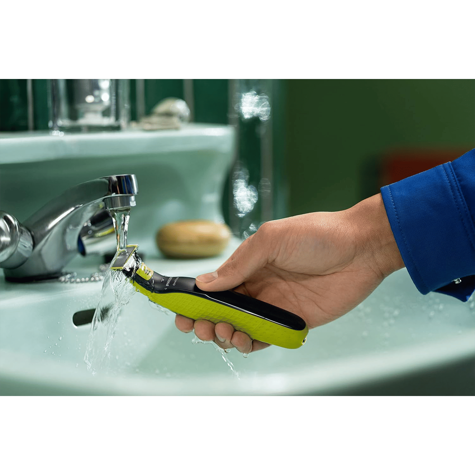 PHILIPS OneBlade Replaceable Blades for PHILIPS OneBlade (Pack of 2, IPX7 Waterproof, Lime)_8