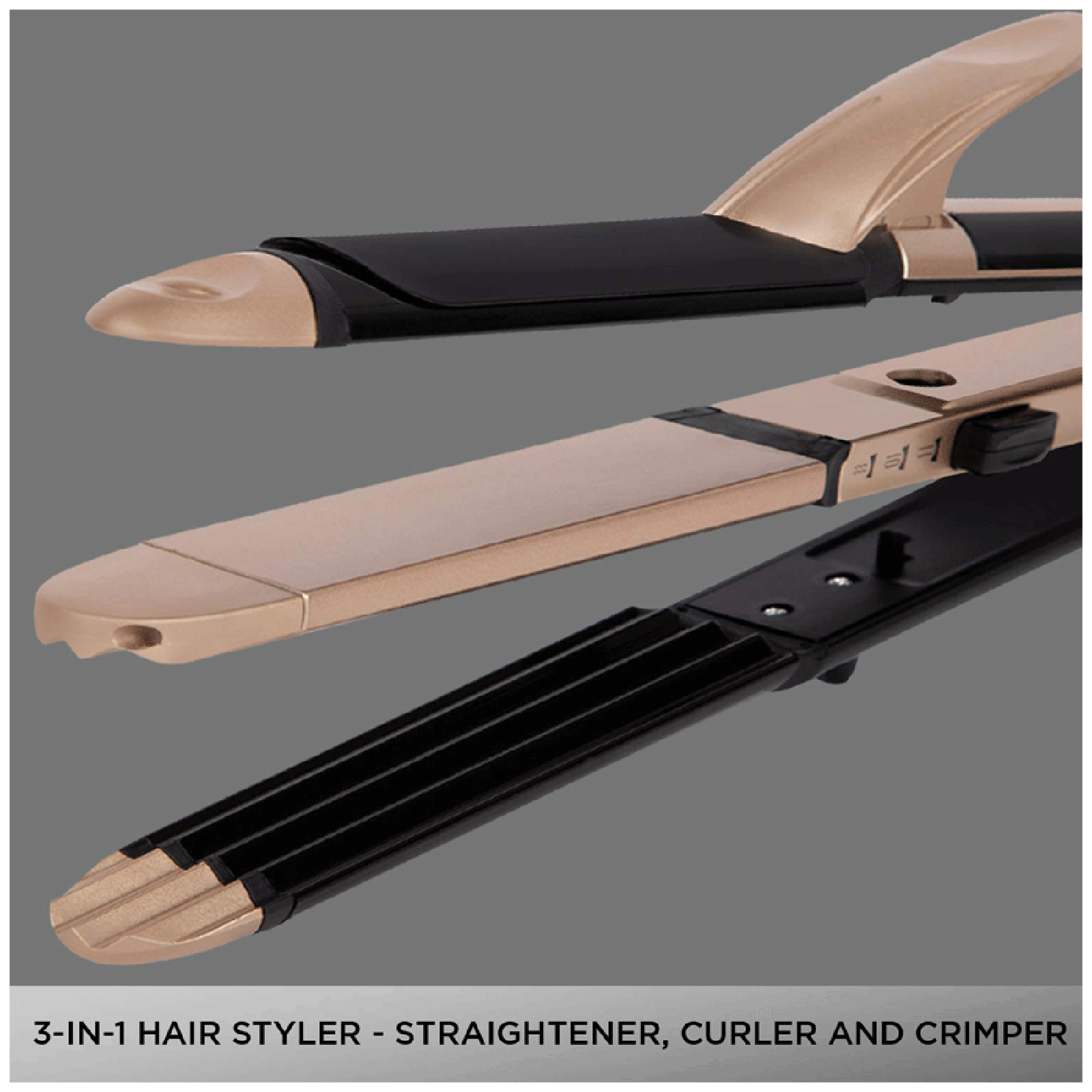 VEGA VHSCC-01 3-in-1 Hair Styler with Ceramic Coating Technology (Easy Lock System, Black & Gold) VEGA VHSCC-01 3-in-1 Hair Styler with Ceramic Coating Technology (Easy Lock System, Black & Gold)_5