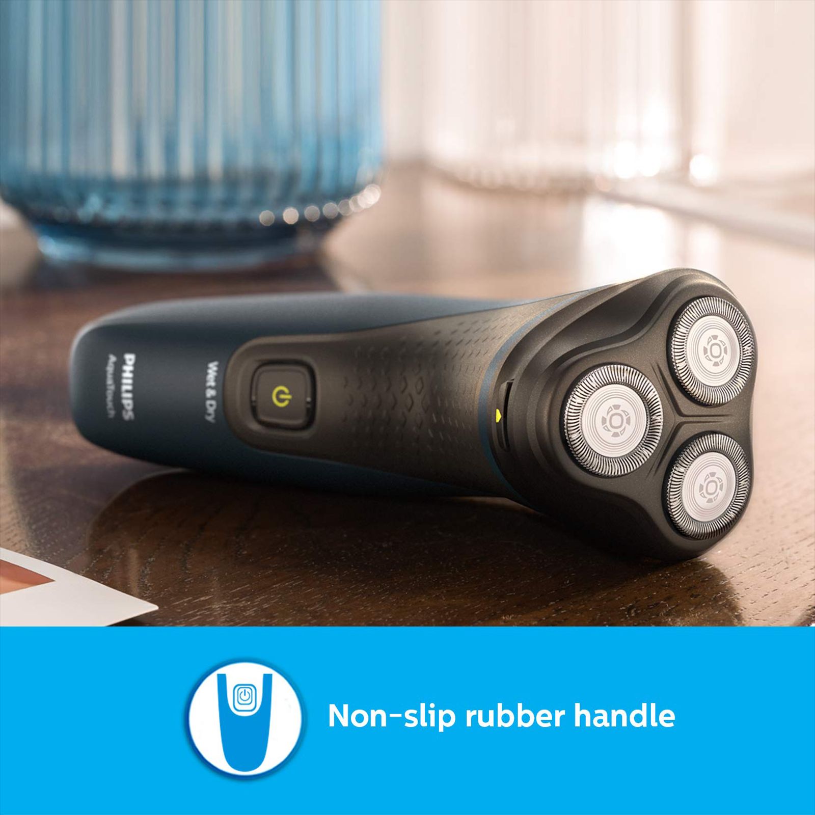 PHILIPS Series 1000 Rechargeable Cordless Shaver for Face for Men (40min Runtime, ComfortCut Blade System, Blue Malibu)_10