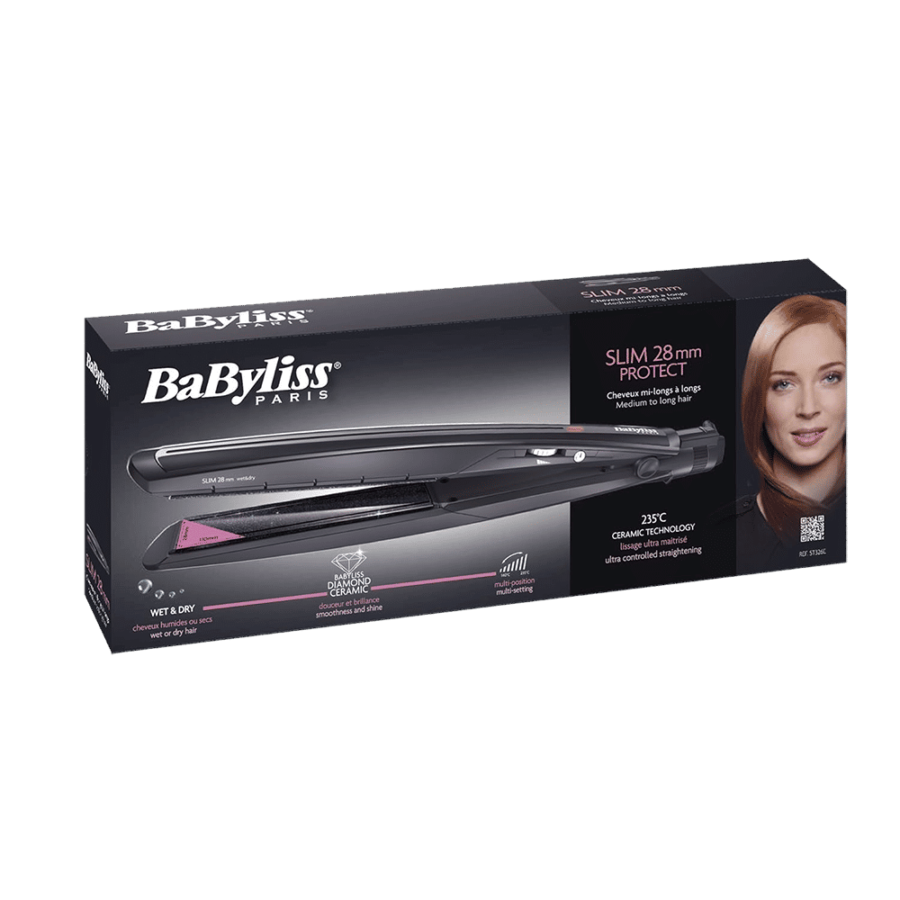 BaByliss Hair Straightener with Advanced Heating Technology (Diamond Ceramic Plate, Black) BaByliss Hair Straightener with Advanced Heating Technology (Diamond Ceramic Plate, Black)_5