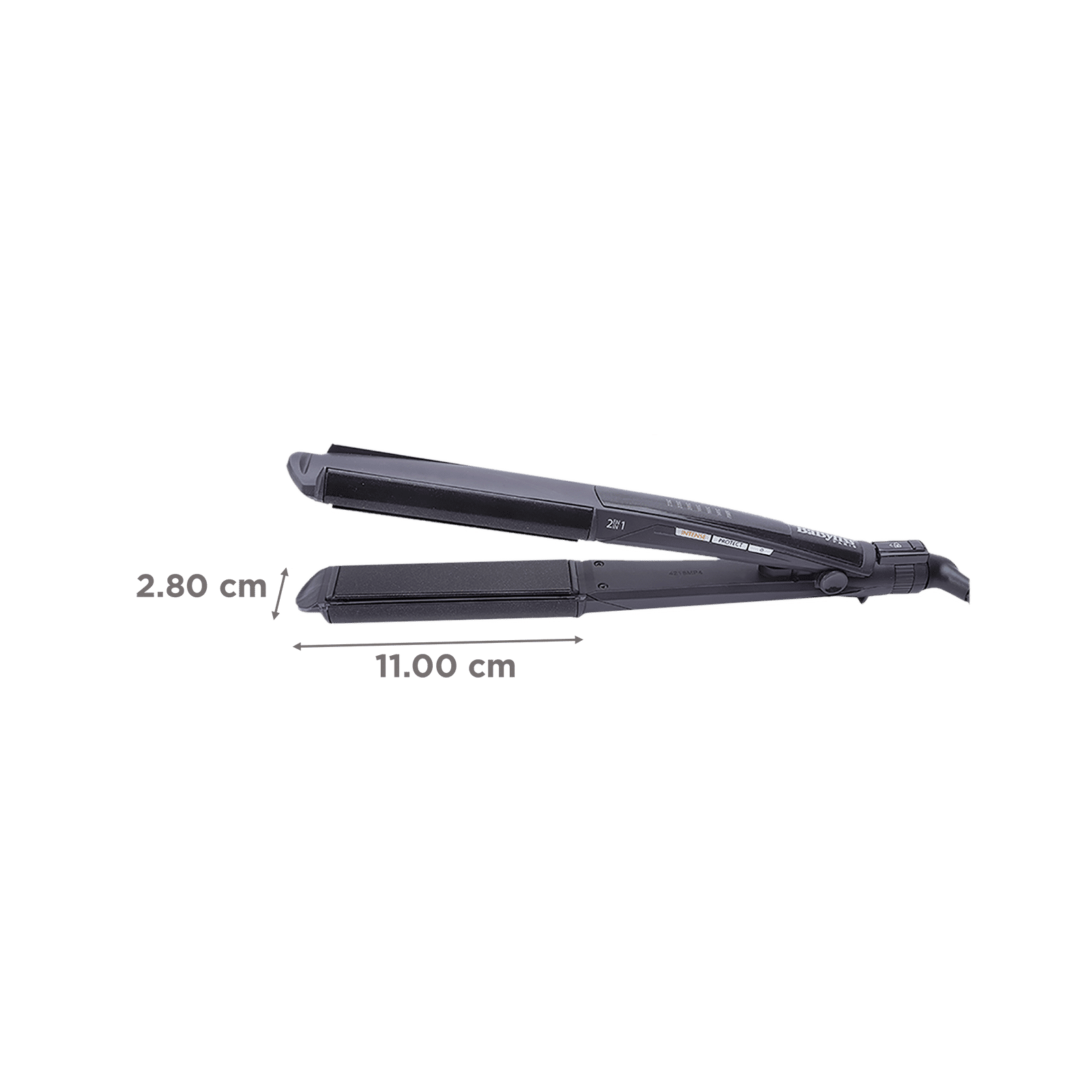 BaByliss 2-in-1 Hair Straightener & Curler with I-curl Function (Diamond Ceramic Plate, Black) BaByliss 2-in-1 Hair Straightener & Curler with I-curl Function (Diamond Ceramic Plate, Black)_2