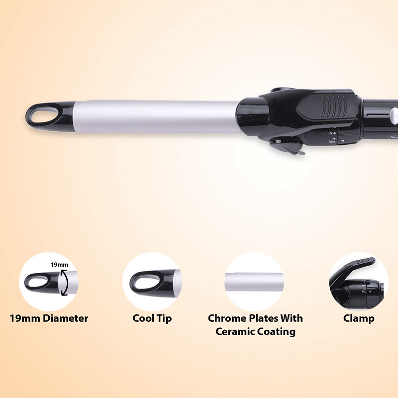 BaByliss Pro180 Hair Curler with I-Temperature Technology (Chrome Ceramic Plate, Black) BaByliss Pro180 Hair Curler with I-Temperature Technology (Chrome Ceramic Plate, Black)_10