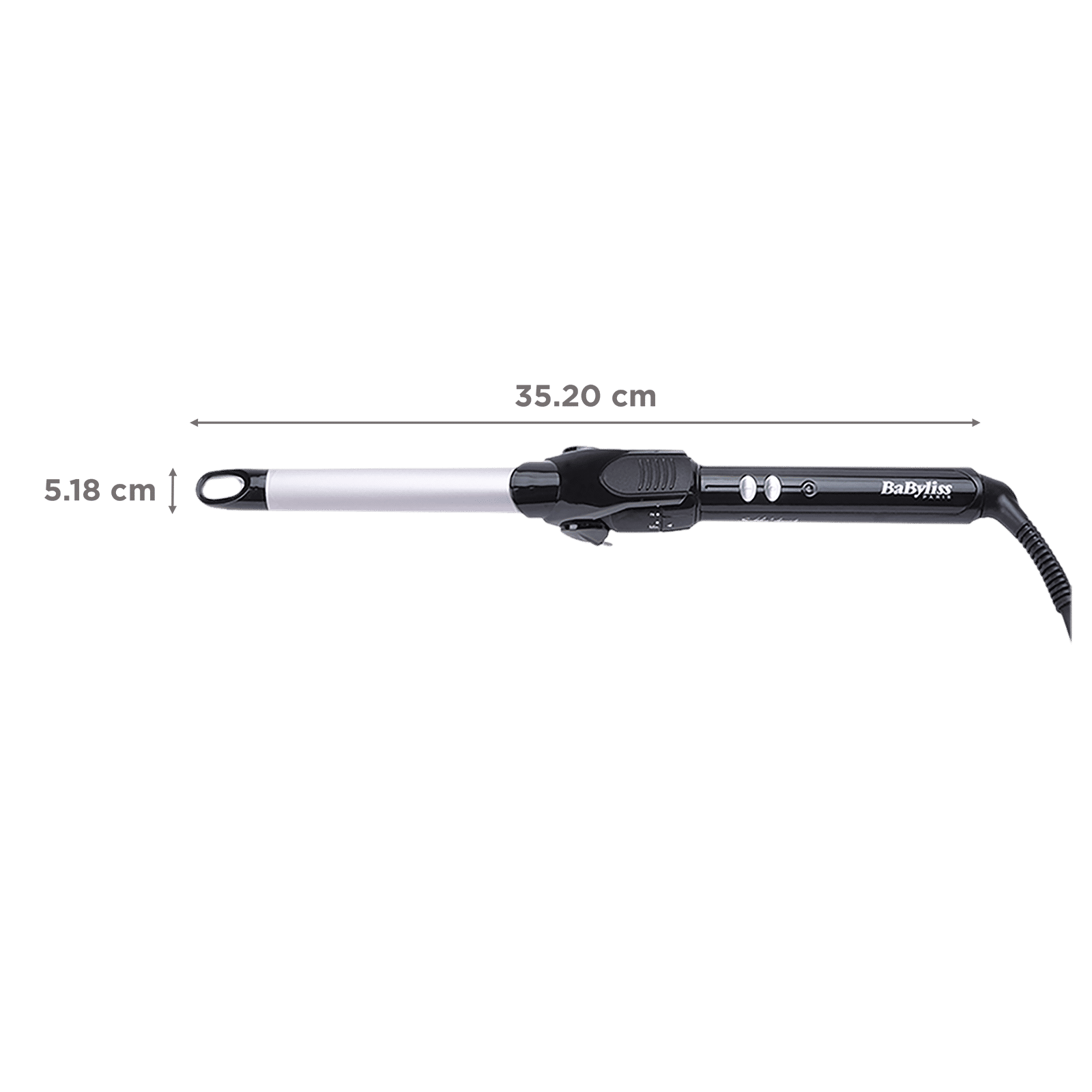 BaByliss Pro180 Hair Curler with I-Temperature Technology (Chrome Ceramic Plate, Black) BaByliss Pro180 Hair Curler with I-Temperature Technology (Chrome Ceramic Plate, Black)_2