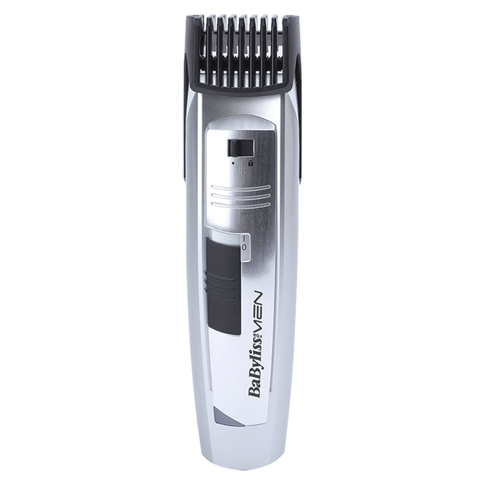 BaByliss E827E Rechargeable Corded & Cordless Wet & Dry Trimmer for Beard & Moustache with 20 Length Settings for Men (60mins Runtime, Grooved Wheel Settings, Silver) BaByliss E827E Rechargeable Corded & Cordless Wet & Dry Trimmer for Beard & Moustache with 20 Length Settings for Men (60mins Runtime, Grooved Wheel Settings, Silver)_1