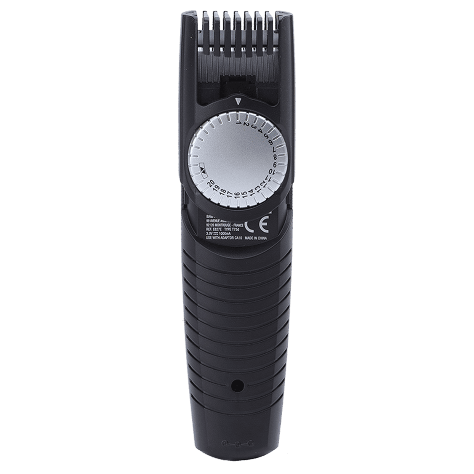 BaByliss E827E Rechargeable Corded & Cordless Wet & Dry Trimmer for Beard & Moustache with 20 Length Settings for Men (60mins Runtime, Grooved Wheel Settings, Silver) BaByliss E827E Rechargeable Corded & Cordless Wet & Dry Trimmer for Beard & Moustache with 20 Length Settings for Men (60mins Runtime, Grooved Wheel Settings, Silver)_3