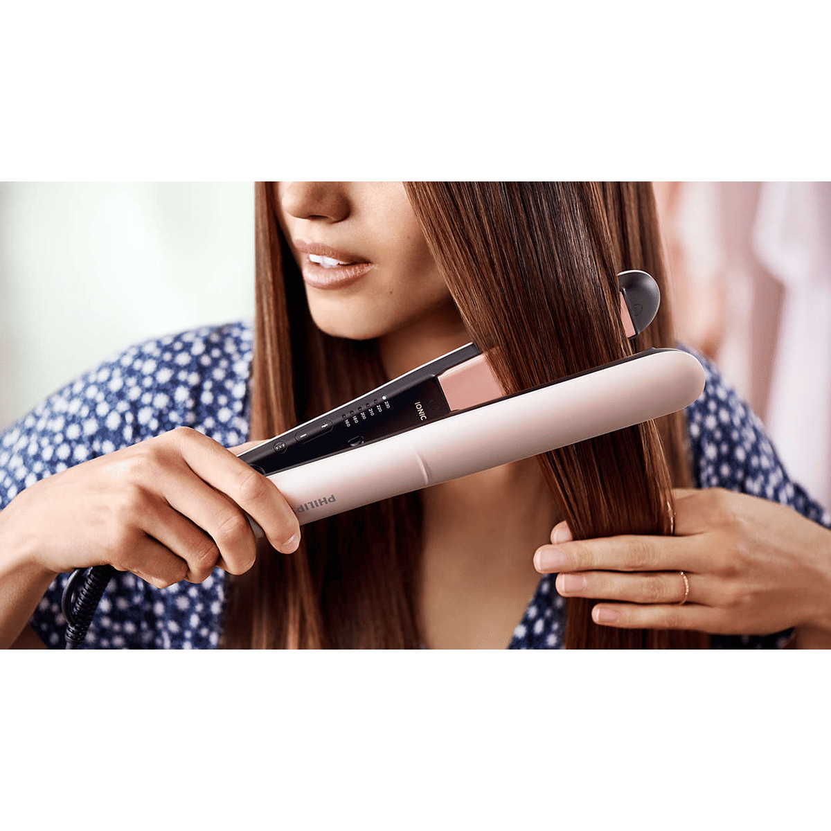PHILIPS Advanced KeraShine Hair Straightener with Thermo Protect Technology (Ceramic Plates, Pink & Black)_6