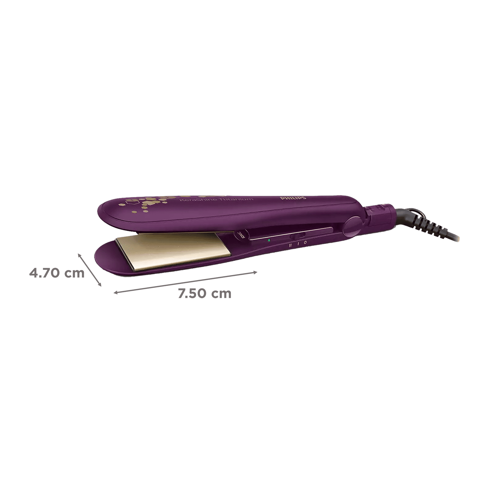 PHILIPS 3000 Hair Straightener with Silk Protect Technology (Ceramic Titanium Plates, Wine)_2