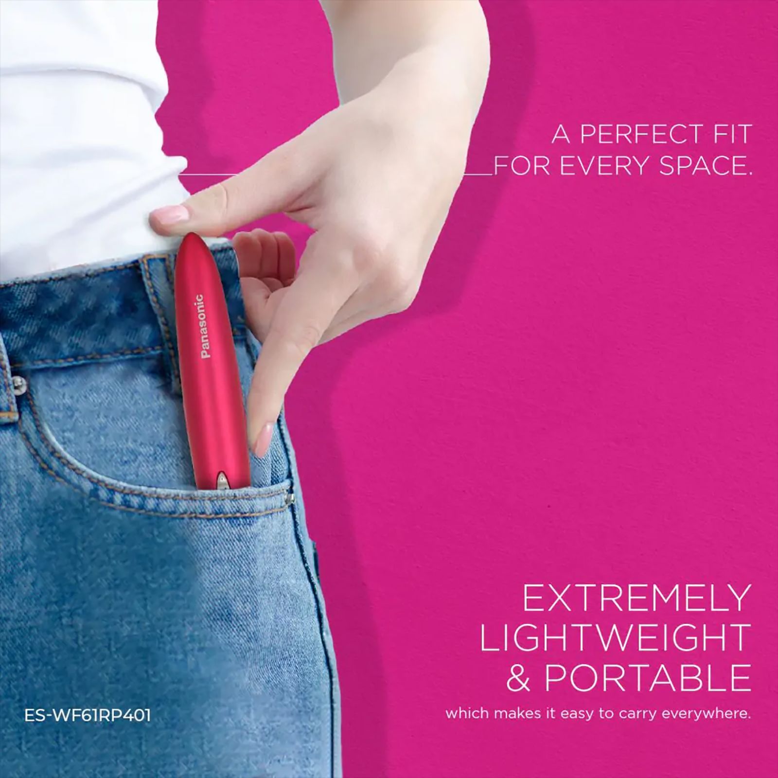 Panasonic ESWF61RP401 Cordless Dry Trimmer for Face for Women (10 Degree Pivot Head, Rouge Pink)_15