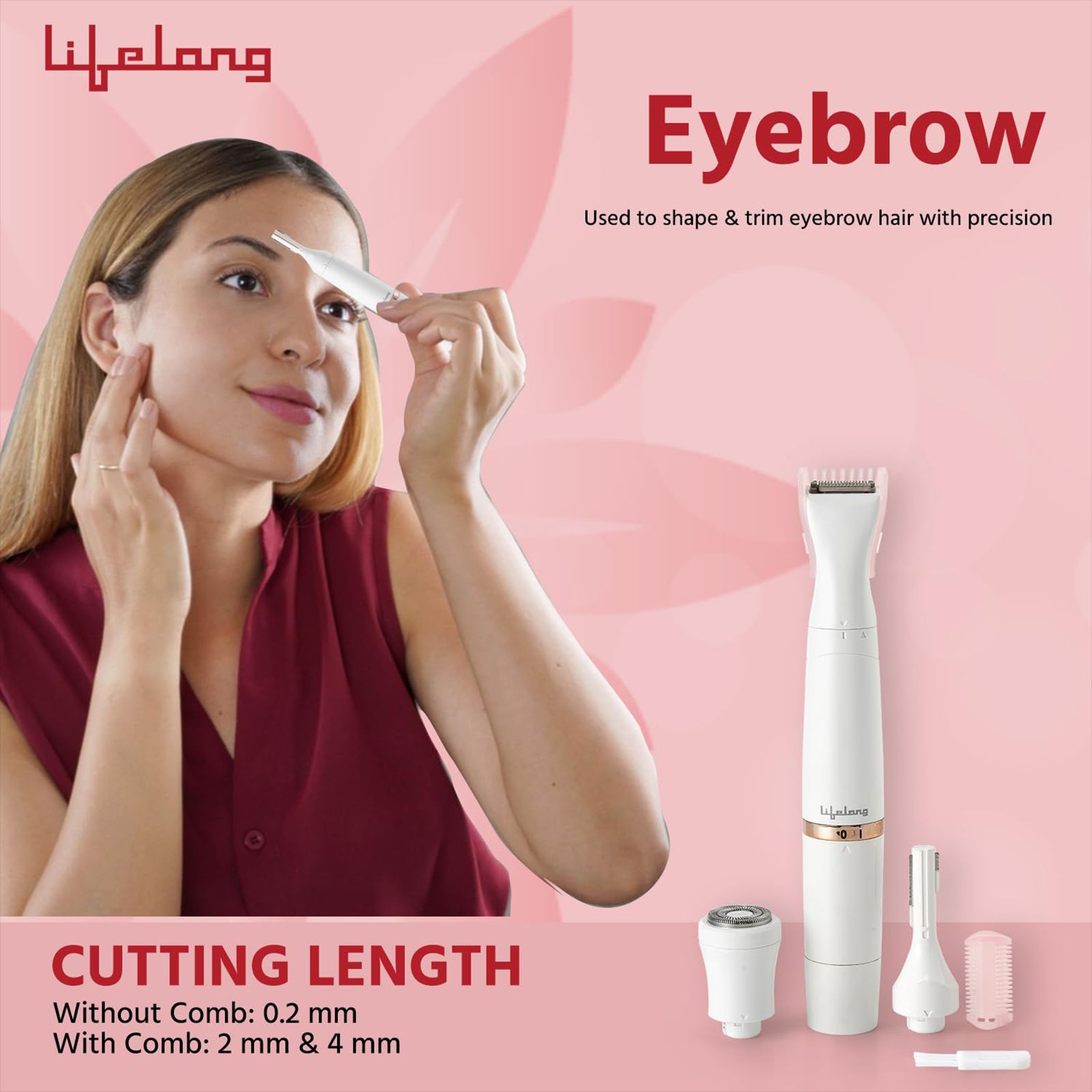Lifelong LLPCW30 Rechargeable Cordless Dry Trimmer for Intimate Areas with 1 Length Settings for Women (60mins Runtime, Quick Charging, White)_10