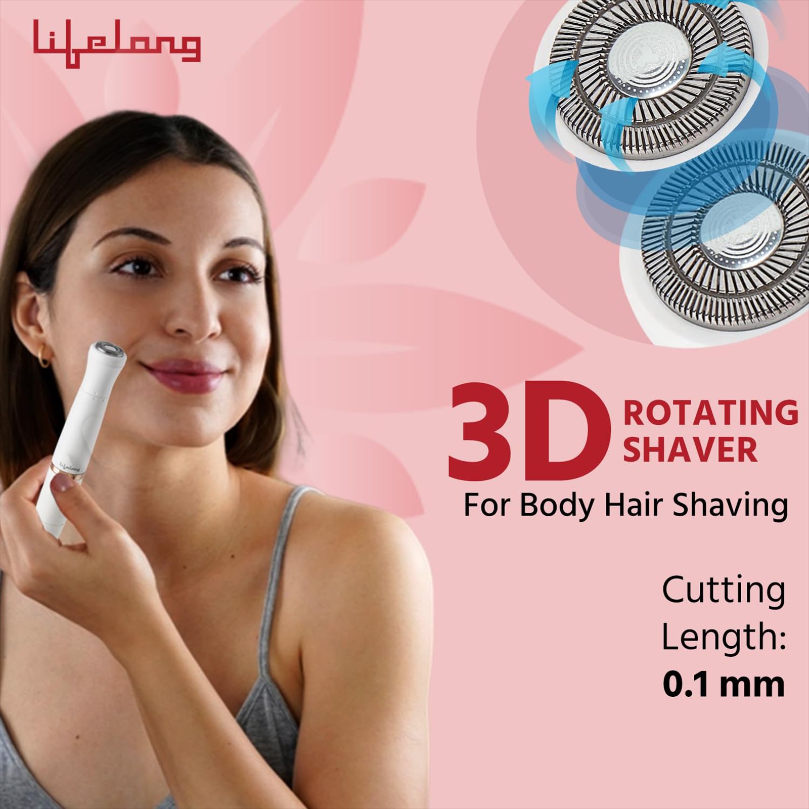 Lifelong LLPCW30 Rechargeable Cordless Dry Trimmer for Intimate Areas with 1 Length Settings for Women (60mins Runtime, Quick Charging, White)_12