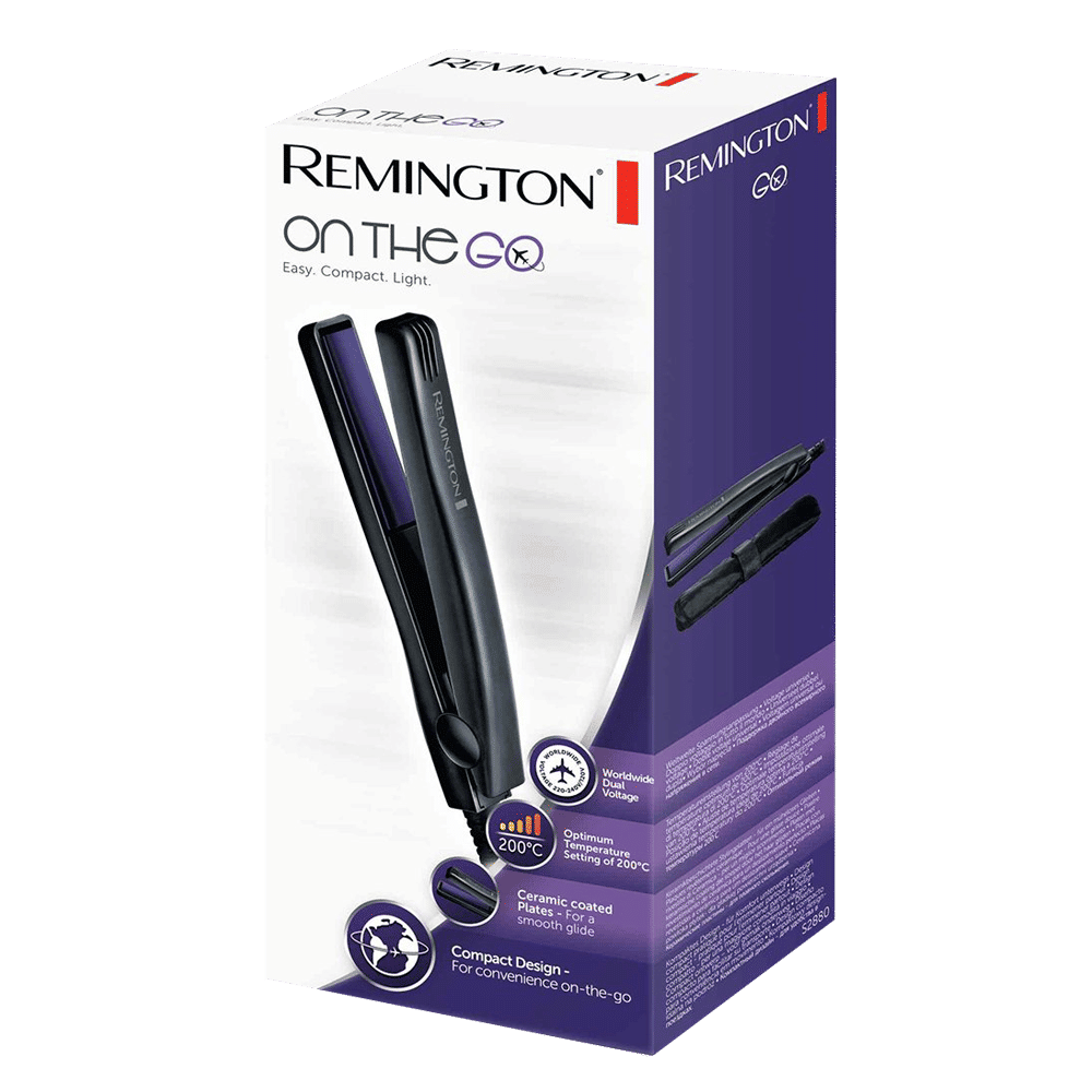 REMINGTON Hair Straightener with LED Indicator (Ceramic Plate, Black)_5