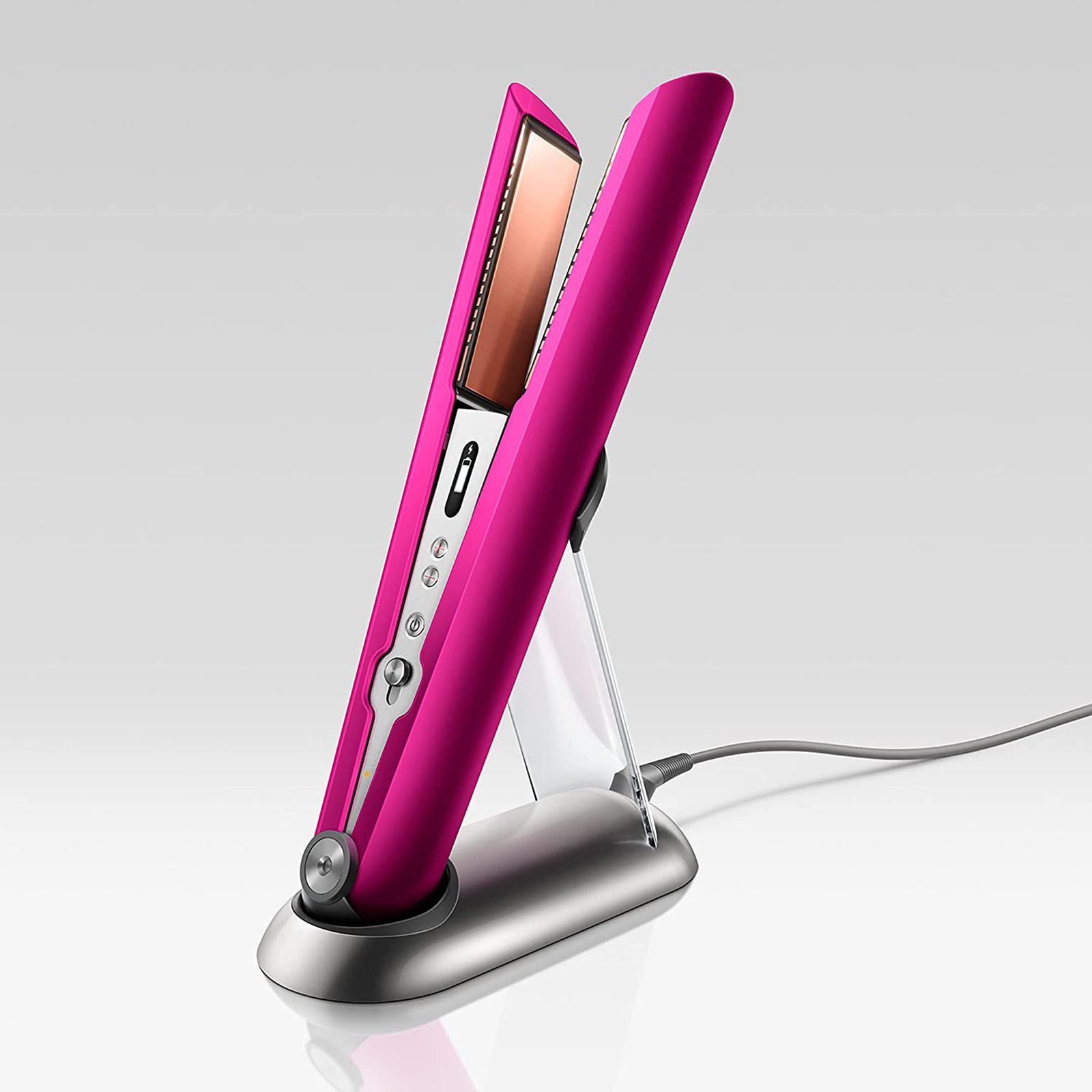 dyson Corrale Rechargeable Hair Straightener with Intelligent Heat Control (Manganese Copper Plates, Bright Fuchsia & Bright Nickel)_9