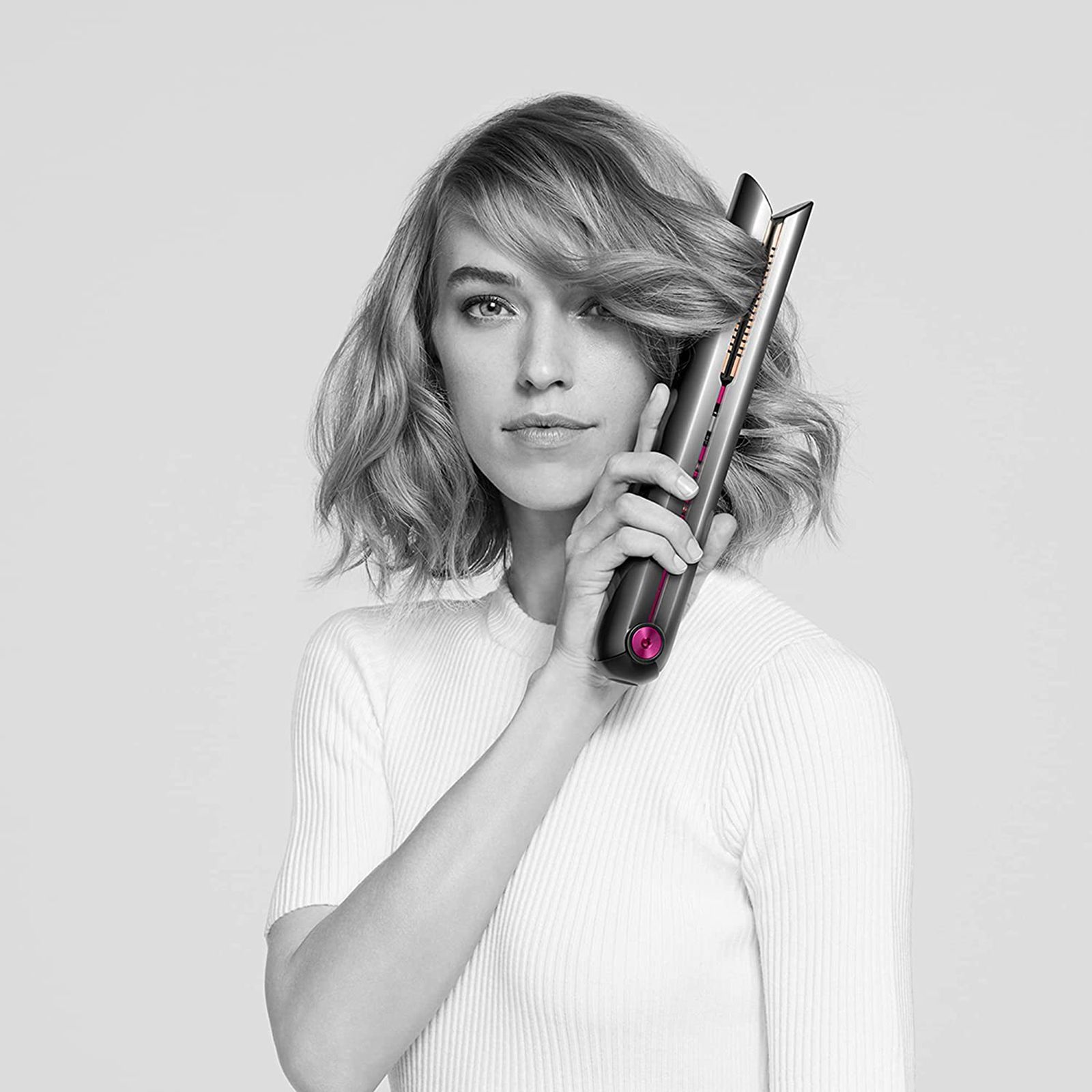 dyson Corrale Rechargeable Hair Straightener with Intelligent Heat Control (Manganese Copper Plates, Bright Fuchsia & Bright Nickel)_5