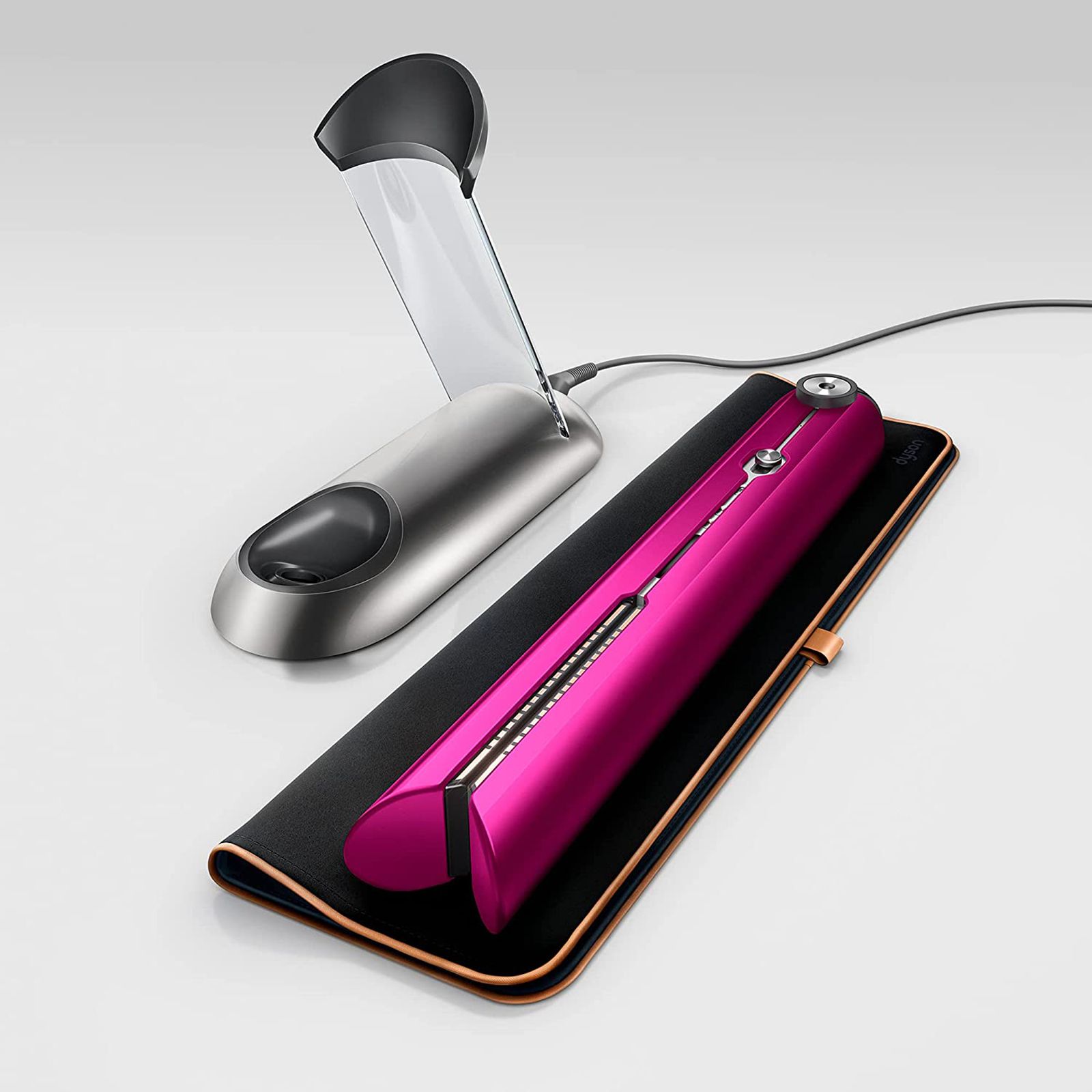 dyson Corrale Rechargeable Hair Straightener with Intelligent Heat Control (Manganese Copper Plates, Bright Fuchsia & Bright Nickel)_6