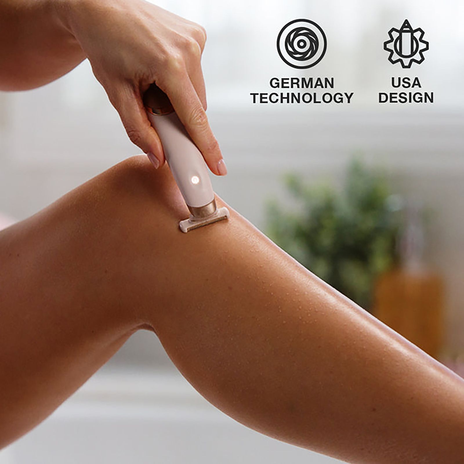 FINISHING TOUCH FLAWLESS NU Razor Rechargeable Cordless Electric Shaver for Arms, Legs & Intimate Areas for Women (240min Runtime, German Technology, Rose Gold) FINISHING TOUCH FLAWLESS NU Razor Rechargeable Cordless Electric Shaver for Arms, Legs & Intimate Areas for Women (240min Runtime, German Technology, Rose Gold)_3