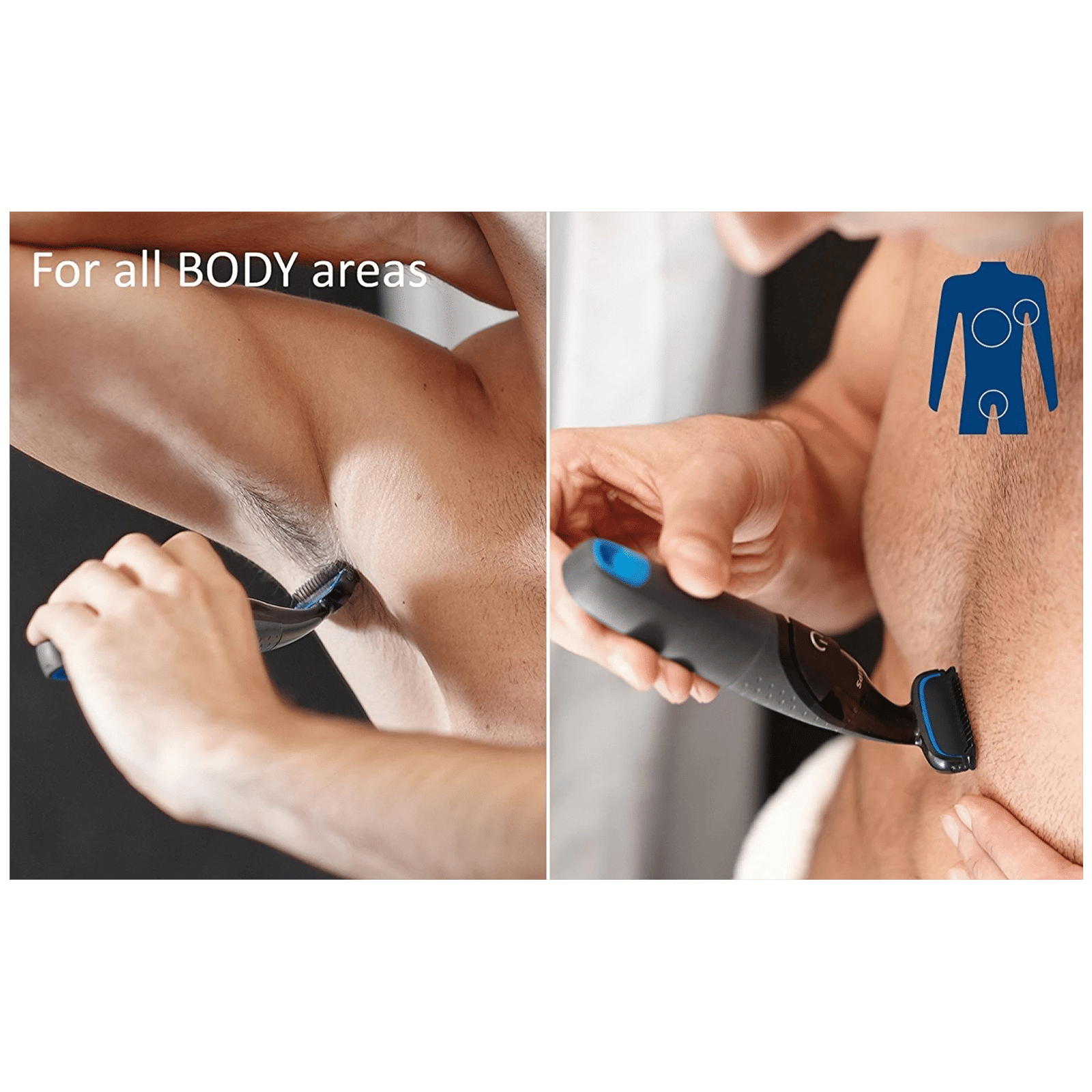 PHILIPS Series 1000 Cordless Wet & Dry Trimmer for Body & Intimate Areas with 2 Length Settings for Men (2months Runtime, Skin Protection System, Grey) PHILIPS Series 1000 Cordless Wet & Dry Trimmer for Body & Intimate Areas with 2 Length Settings for Men (2months Runtime, Skin Protection System, Grey)_8