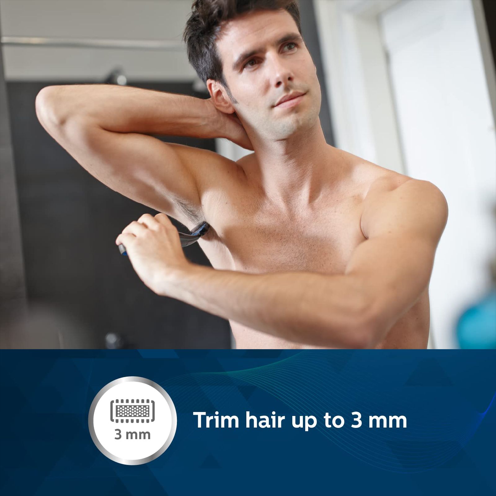 PHILIPS Series 1000 Cordless Wet & Dry Trimmer for Body & Intimate Areas with 2 Length Settings for Men (2months Runtime, Skin Protection System, Grey) PHILIPS Series 1000 Cordless Wet & Dry Trimmer for Body & Intimate Areas with 2 Length Settings for Men (2months Runtime, Skin Protection System, Grey)_15