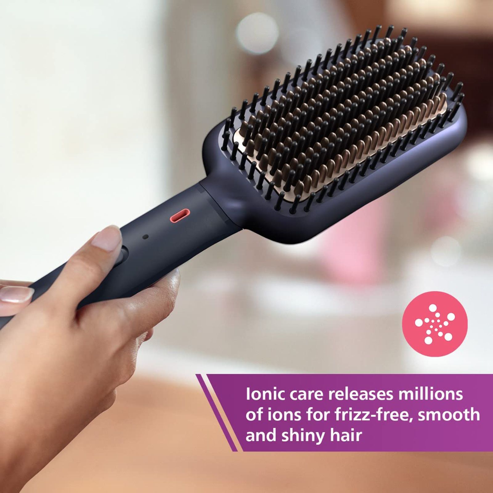 PHILIPS 5000 Hair Straightener with Silk Protect Technology (Ceramic Bristles, Blue)_8