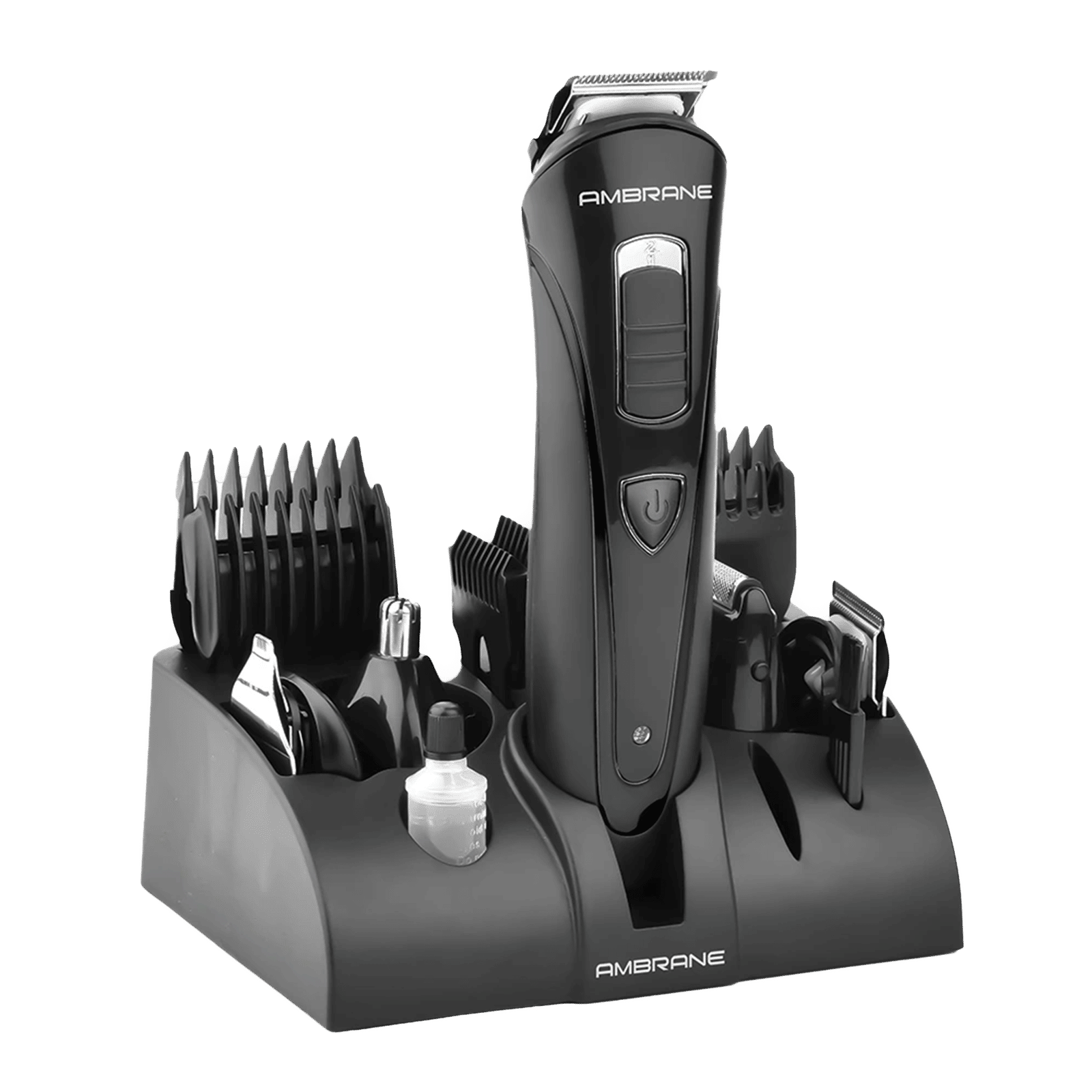 ambrane Cruiser 5-in-1 Rechargeable Cordless Grooming Kit for Face & Body for Men (60mins Runtime, Rapid Charging, Black)_1