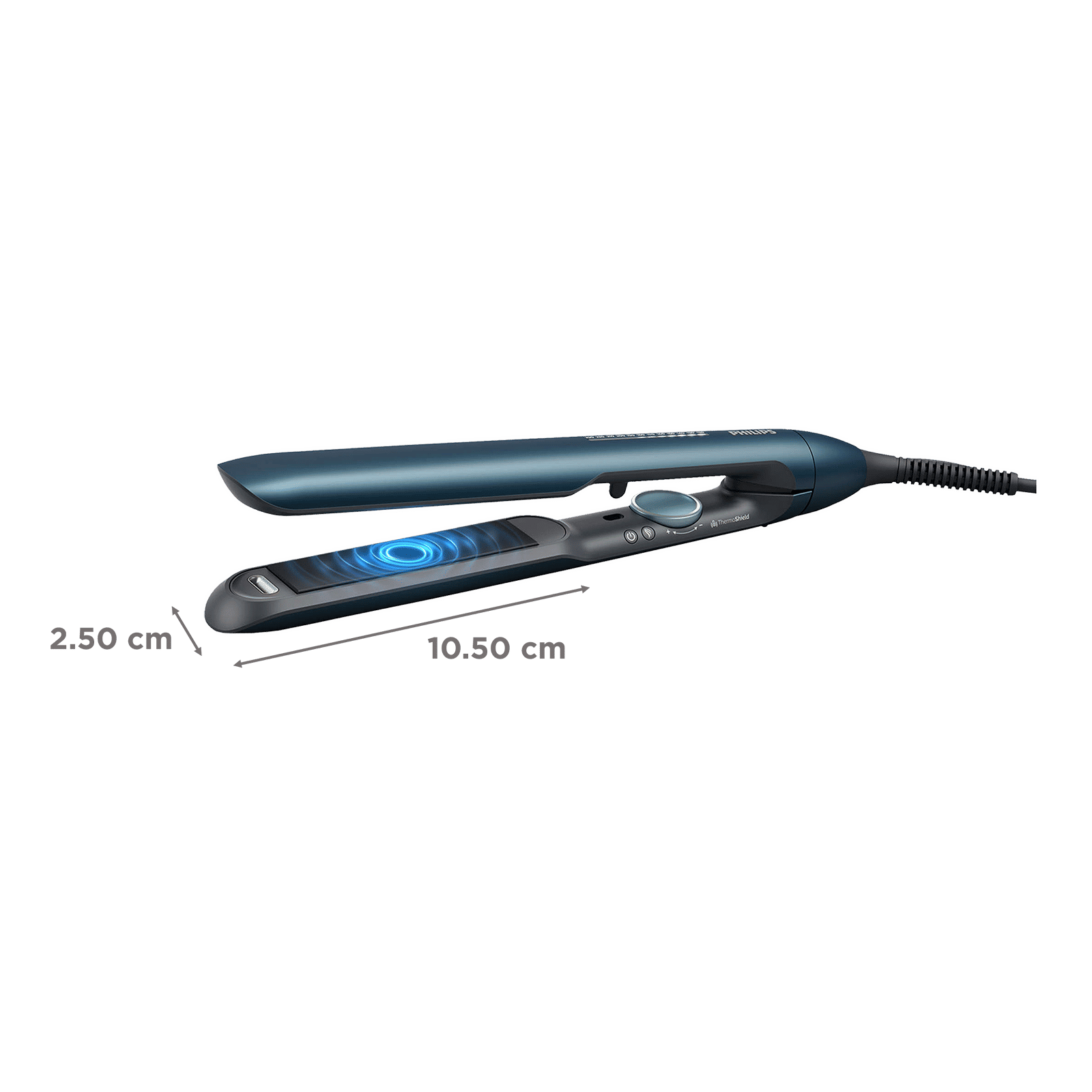 PHILIPS 7000 Series Hair Straightener with ThermoShield Technology (Ceramic Plates, Teal Metallic)_2