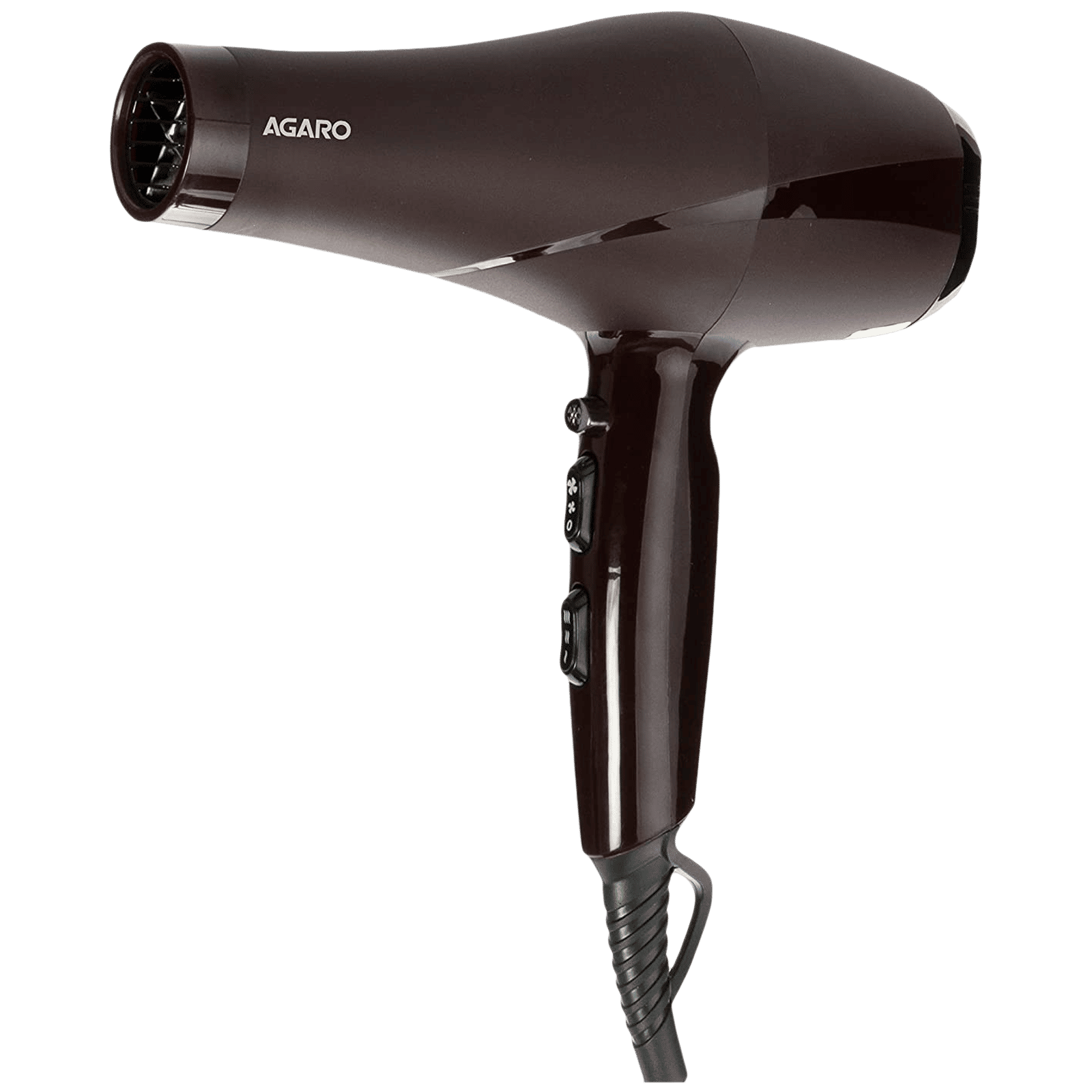 AGARO HD 1120 Hair Dryer with 3 Heat Settings & Cool Shot (Ionic Technology, Brown) AGARO HD 1120 Hair Dryer with 3 Heat Settings & Cool Shot (Ionic Technology, Brown)_1