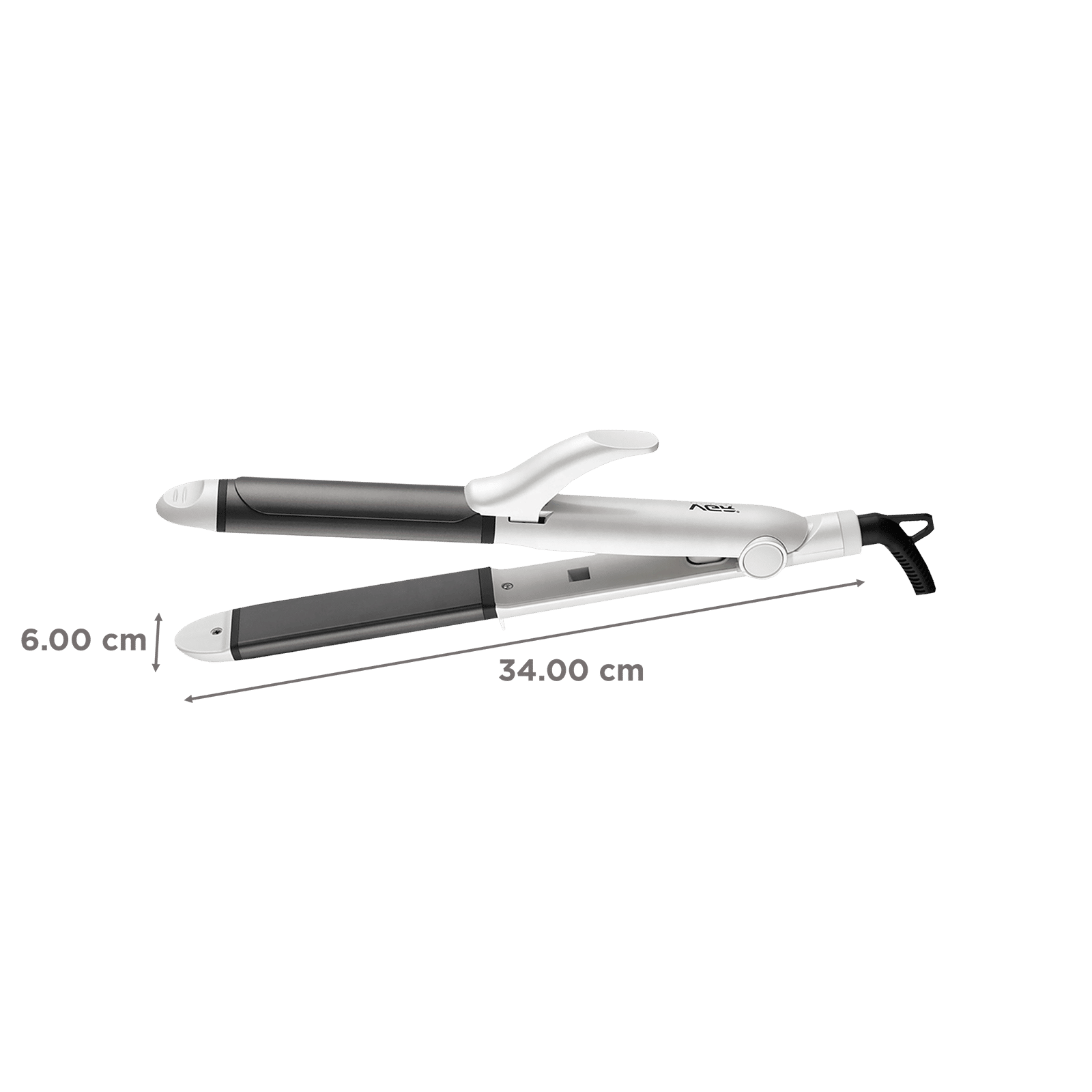 VGR Professional 2-in-1 Hair Styler with Uniform Heat Technology (LED Indicator, White)_2