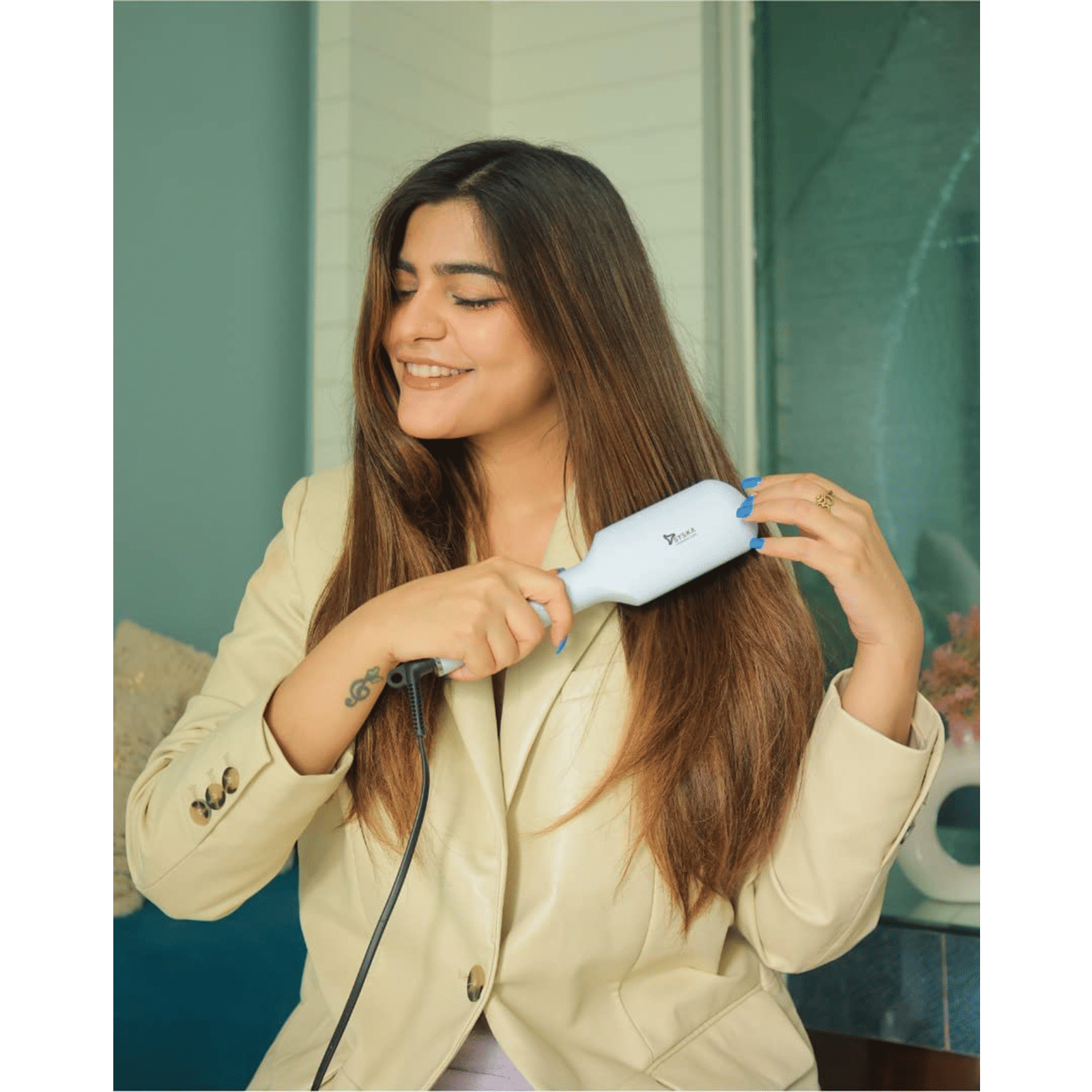 SYSKA HBS300 Hair Straightener with Intelligent Memory Function (Grey) SYSKA HBS300 Hair Straightener with Intelligent Memory Function (Grey)_4