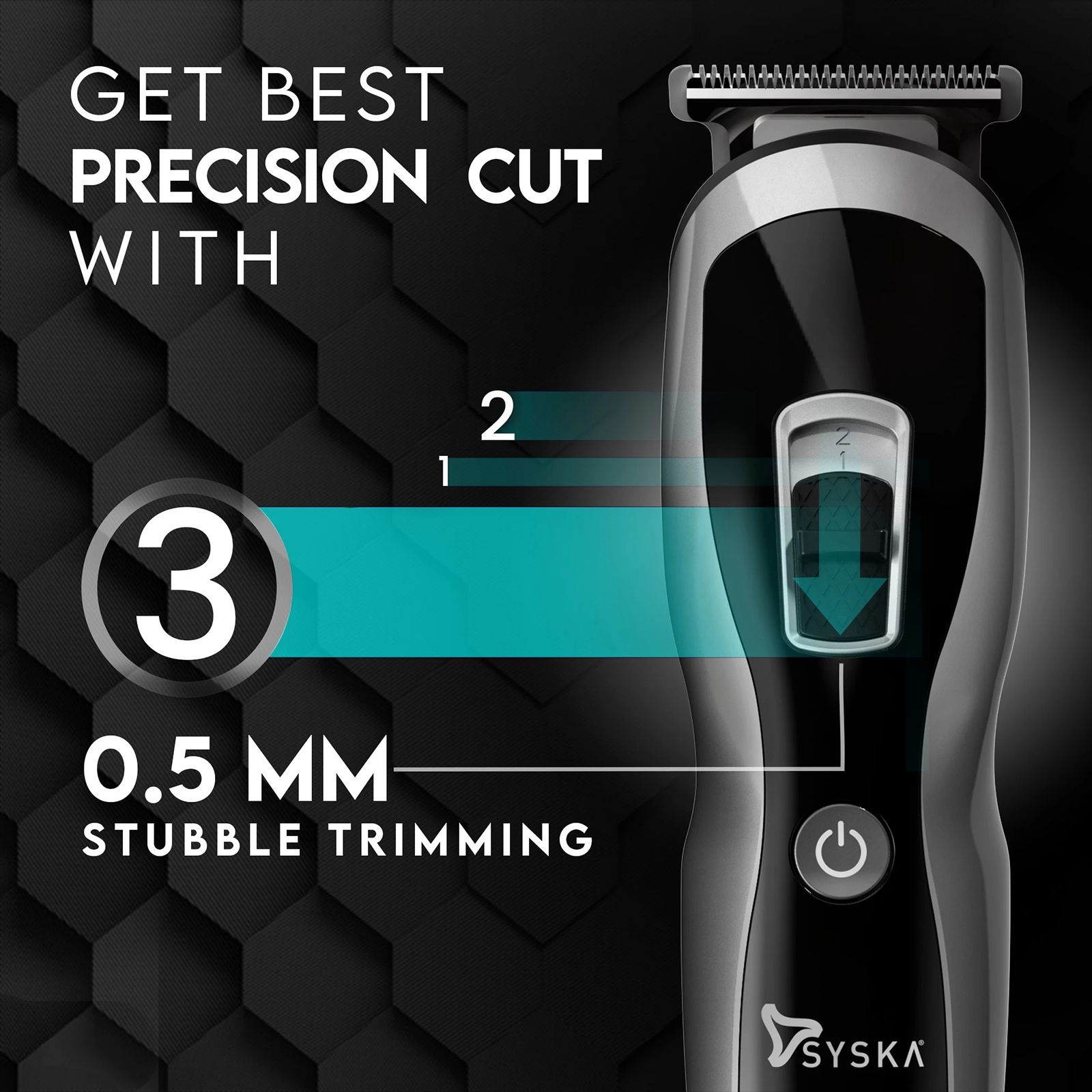 SYSKA UltraTrim Pro Styling 3-in-1 Rechargeable Corded & Cordless Grooming Kit for Body, Nose, Beard & Moustache for Men (60min Runtime, Rototech Technology, Black) SYSKA UltraTrim Pro Styling 3-in-1 Rechargeable Corded & Cordless Grooming Kit for Body, Nose, Beard & Moustache for Men (60min Runtime, Rototech Technology, Black)_4