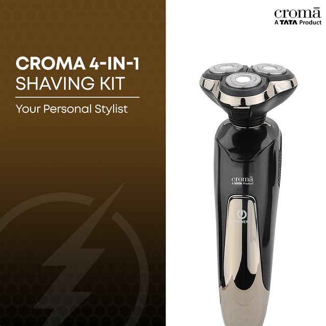 Buy Croma 4-in-1 Rechargeable Cordless Grooming Kit for Nose, Ear ...