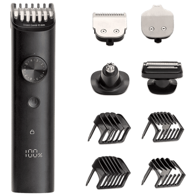 Xiaomi Pro 8-in-1 Rechargeable Corded & Cordless Grooming Kit for Body, Nose, Beard & Moustache for Men (90min Runtime, IPX7 Waterproof, Black)