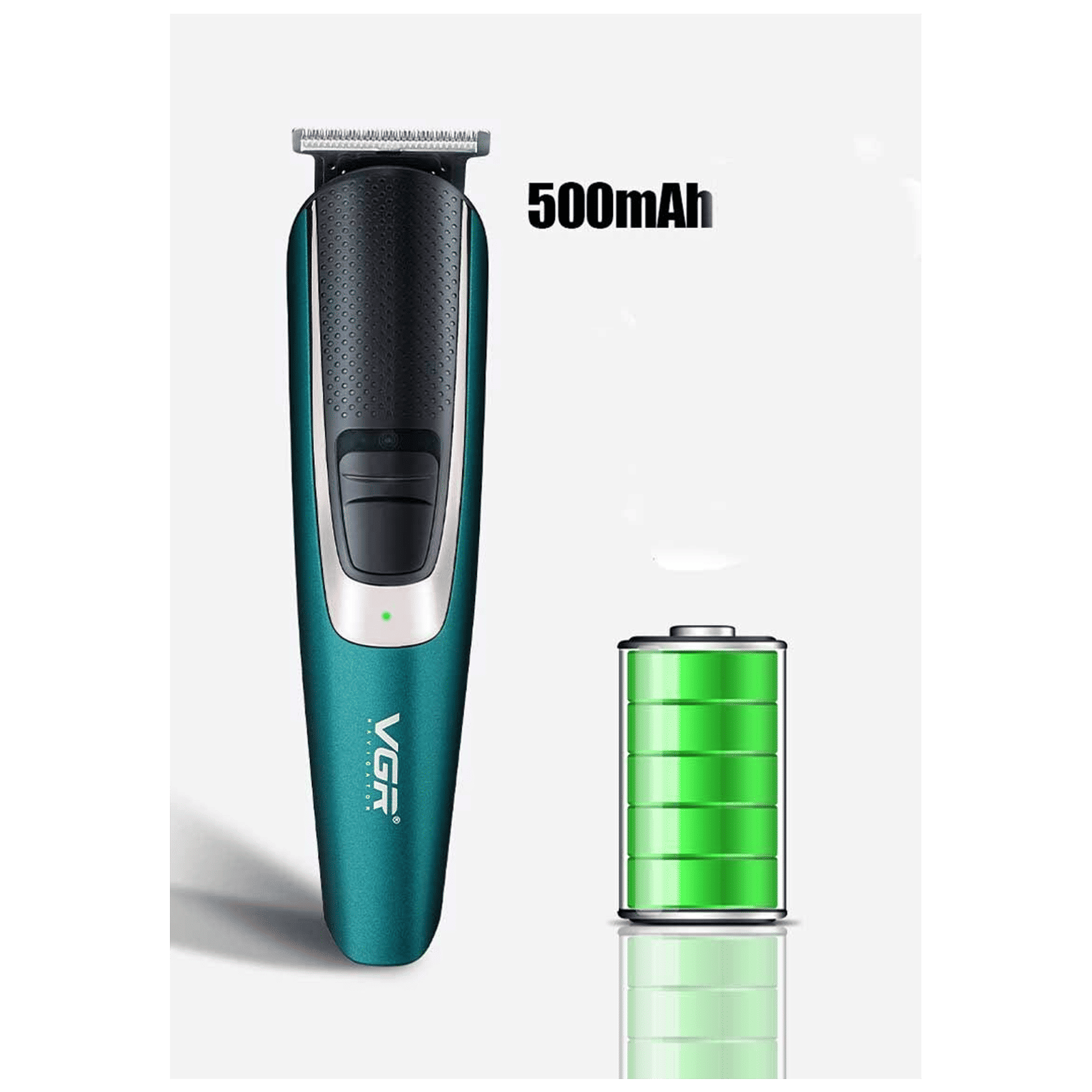 VGR V-176 Rechargeable Cordless Wet & Dry Trimmer for Hair Clipping, Beard, Moustache & Body Grooming with 4 Length Settings for Men (120min Runtime, Adjustable Lock Settings, Green)_7