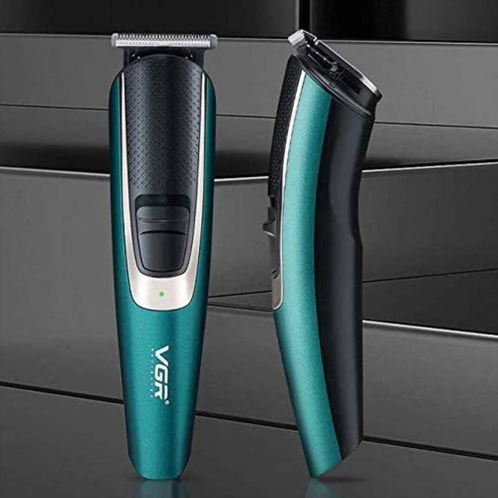 VGR V-176 Rechargeable Cordless Wet & Dry Trimmer for Hair Clipping, Beard, Moustache & Body Grooming with 4 Length Settings for Men (120min Runtime, Adjustable Lock Settings, Green)_9