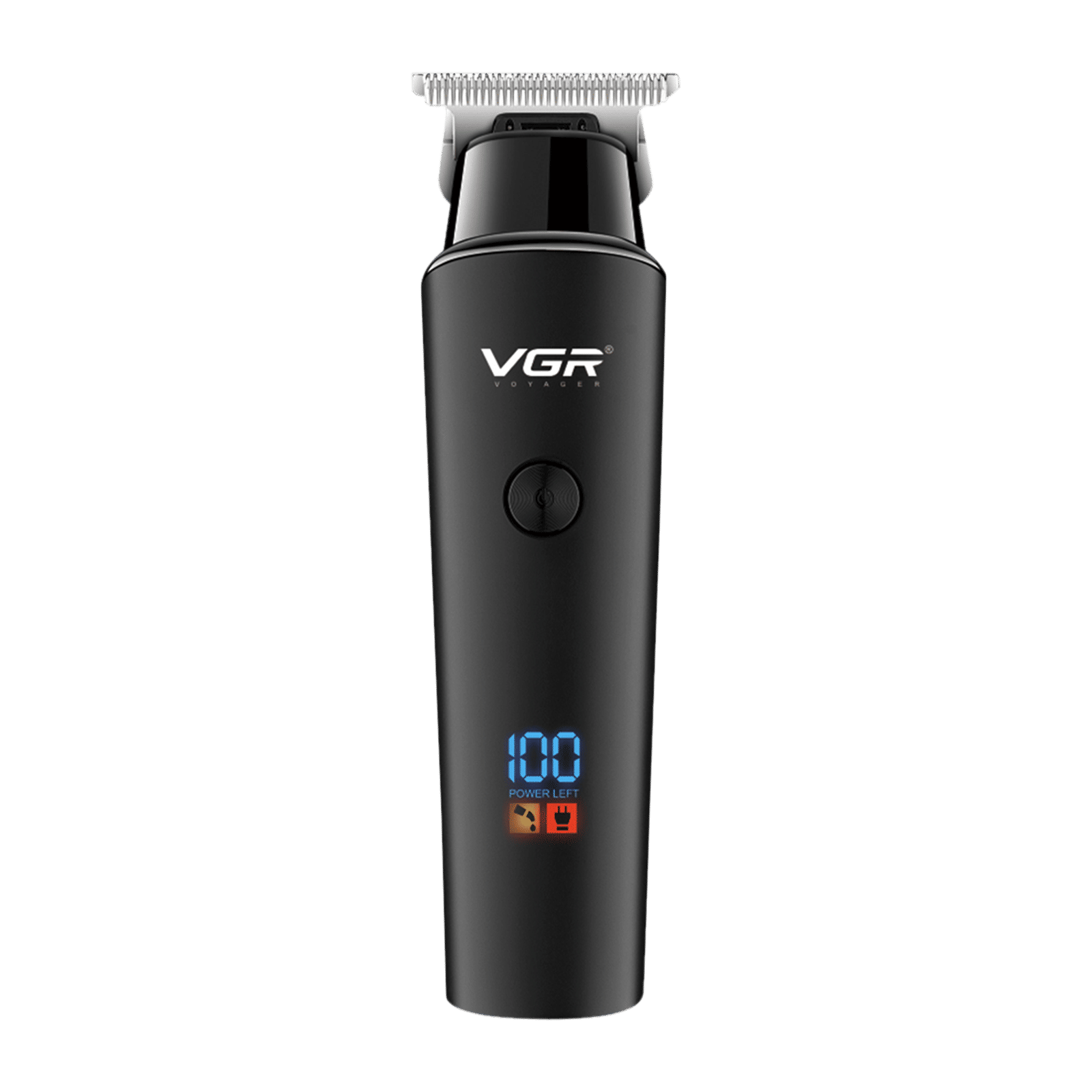 VGR V-937 Rechargeable Corded & Cordless Wet & Dry Trimmer for Hair Clipping, Beard, Moustache & Body Grooming with 3 Length Settings for Men (500min Runtime, LED Display, Black)_3