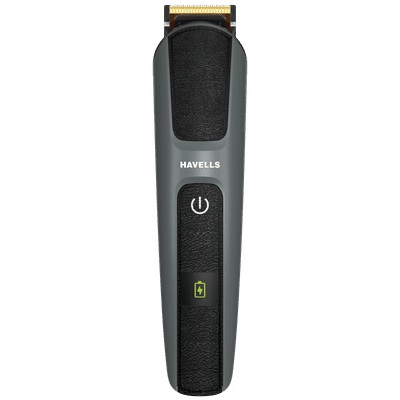 HAVELLS BT8700 Rechargeable Cordless Wet and Dry Trimmer for Beard for Men (IPX7 120mins Runtime, Titanium Blades, Grey)
