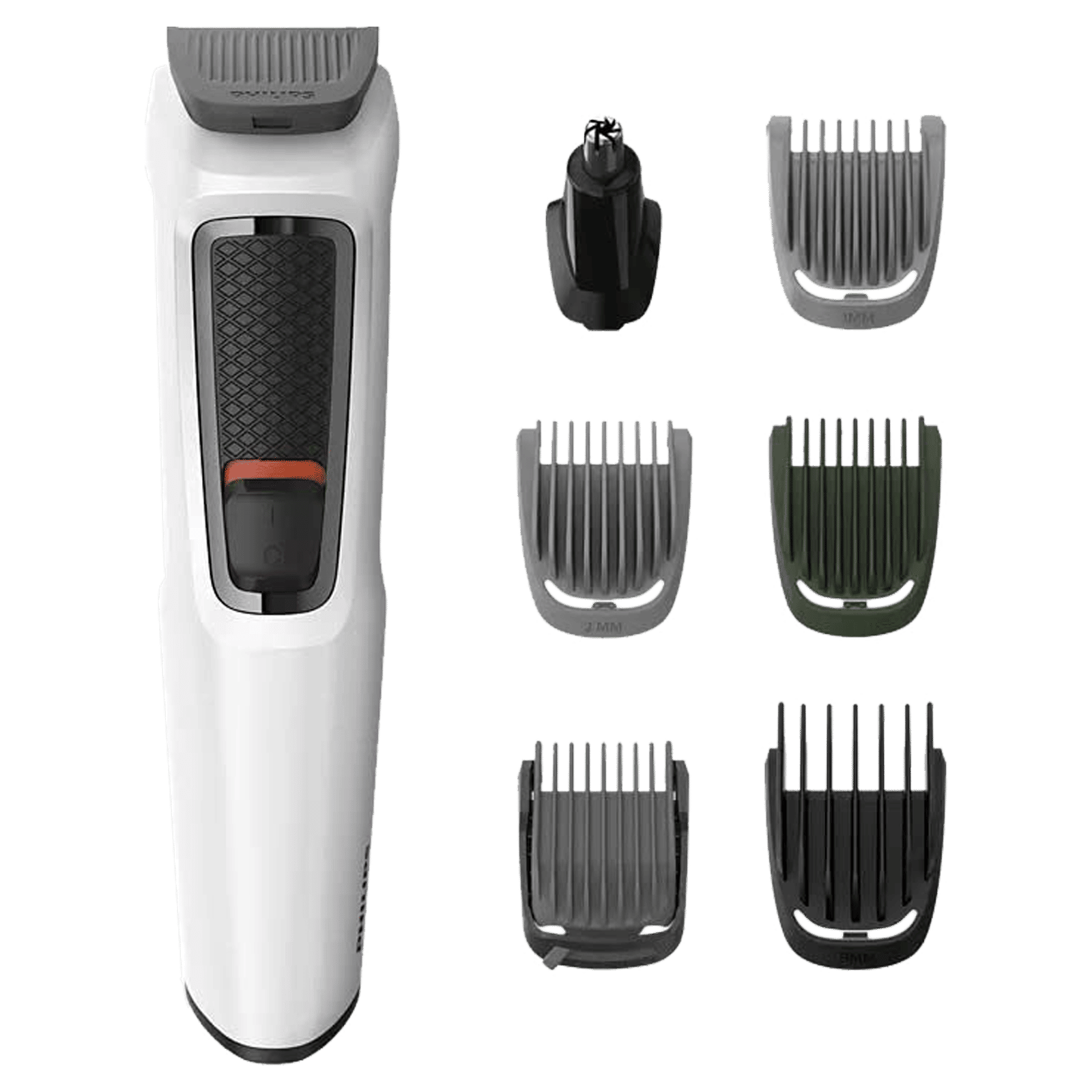 PHILIPS Multigroom Series 3000 7-in-1 Rechargeable Cordless Grooming Kit for Face, Hair and Body for Men (60mins Runtime, Rinseable Attachments, White) PHILIPS Multigroom Series 3000 7-in-1 Rechargeable Cordless Grooming Kit for Face, Hair and Body for Men (60mins Runtime, Rinseable Attachments, White)_1