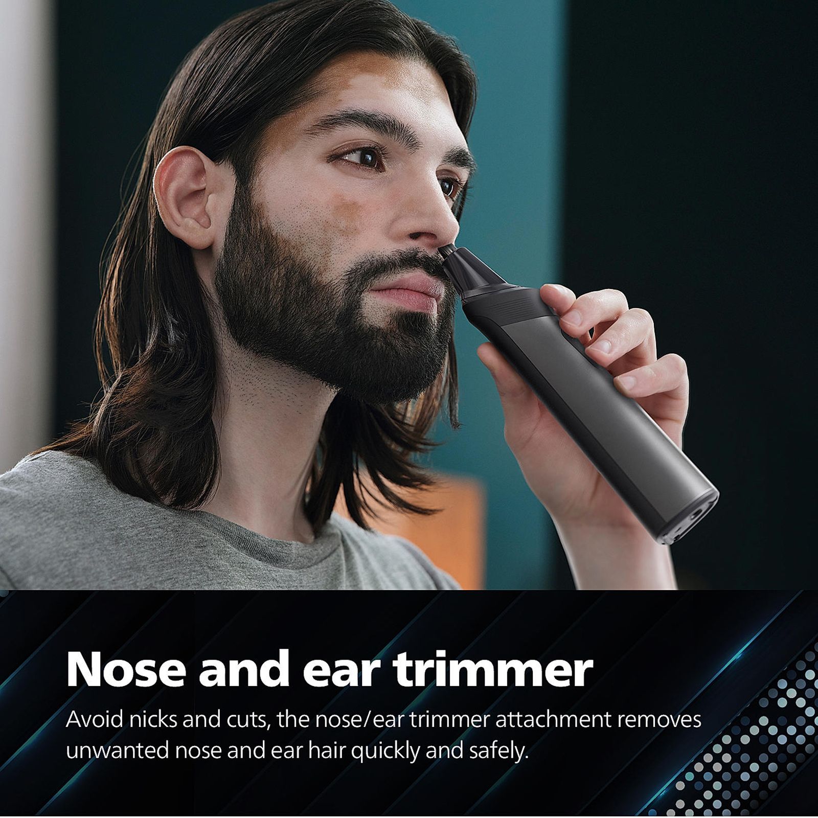 PHILIPS MG7920/65 13-in-1 Rechargeable Cordless Grooming Kit for Face, Head and Body for Men (120mins Runtime, Beard Sense Technology, Grey)_19