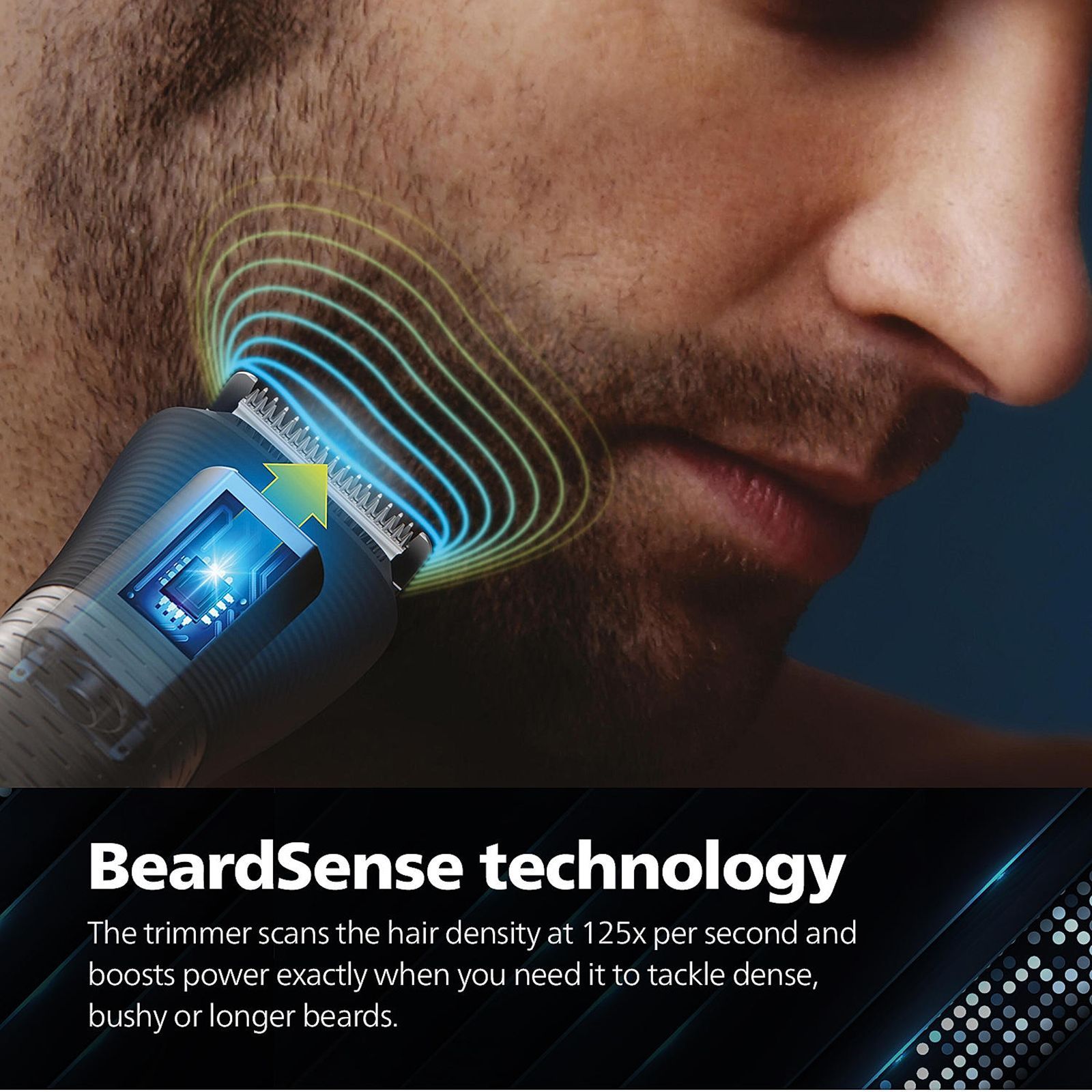 PHILIPS MG7920/65 13-in-1 Rechargeable Cordless Grooming Kit for Face, Head and Body for Men (120mins Runtime, Beard Sense Technology, Grey)_6