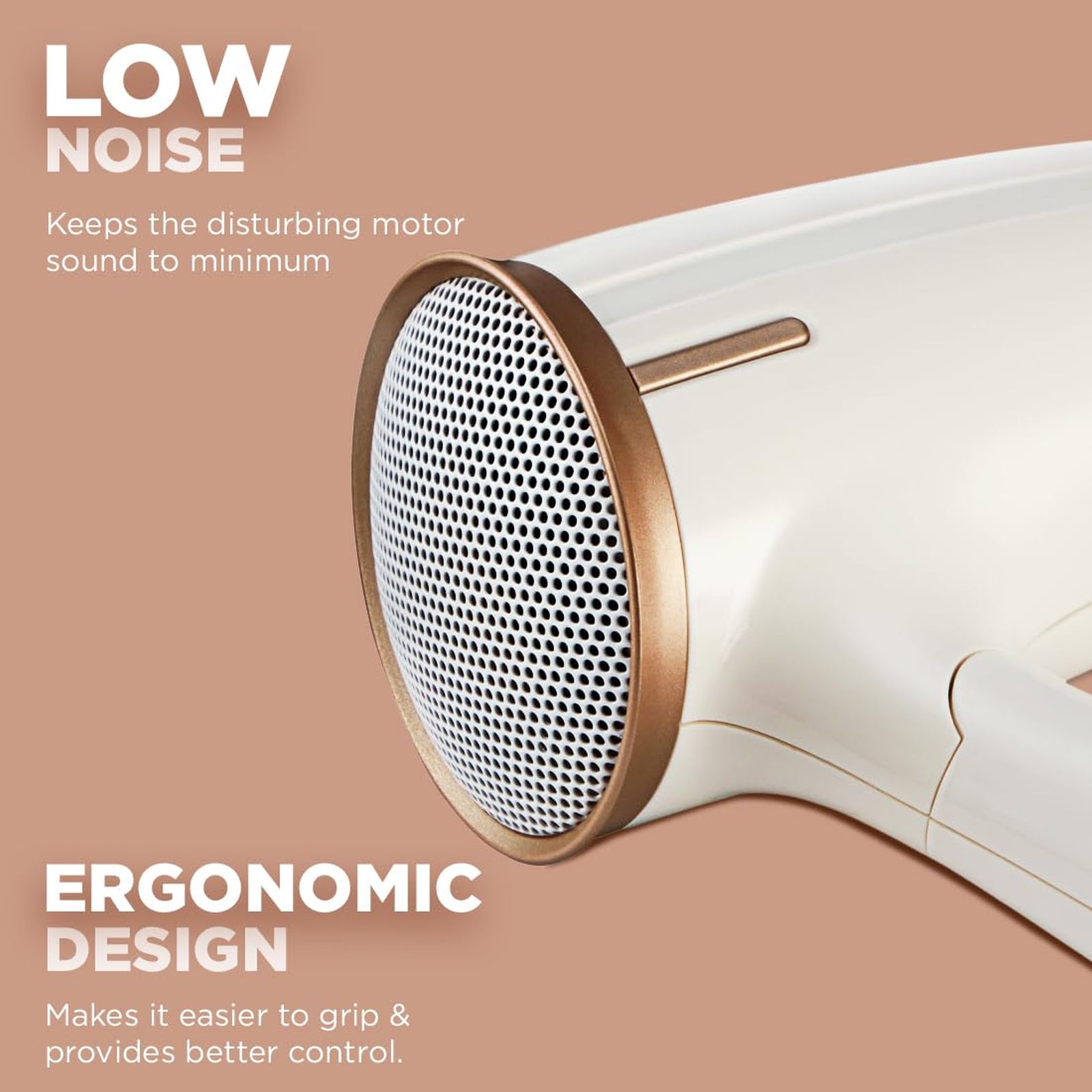 Ikonic Me Travel Express Hair Dryer with 3 Heat Settings & Cool Blow (Overheat Protection, White & Rose Gold) Ikonic Me Travel Express Hair Dryer with 3 Heat Settings & Cool Blow (Overheat Protection, White & Rose Gold)_6