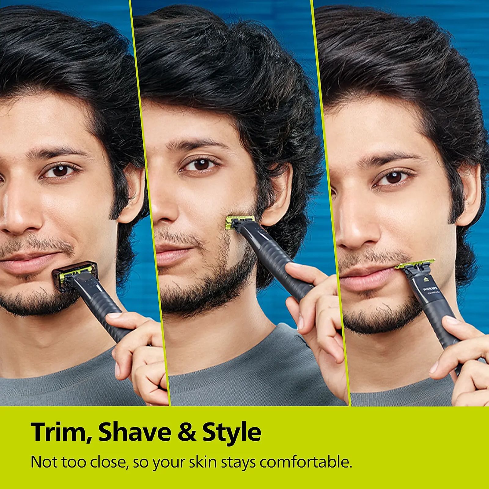 PHILIPS One Blade Rechargeable Cordless Grooming Kit for Face and Body for Men (30mins Runtime, Dual Protection System, Charcoal Gray) PHILIPS One Blade Rechargeable Cordless Grooming Kit for Face and Body for Men (30mins Runtime, Dual Protection System, Charcoal Gray)_7