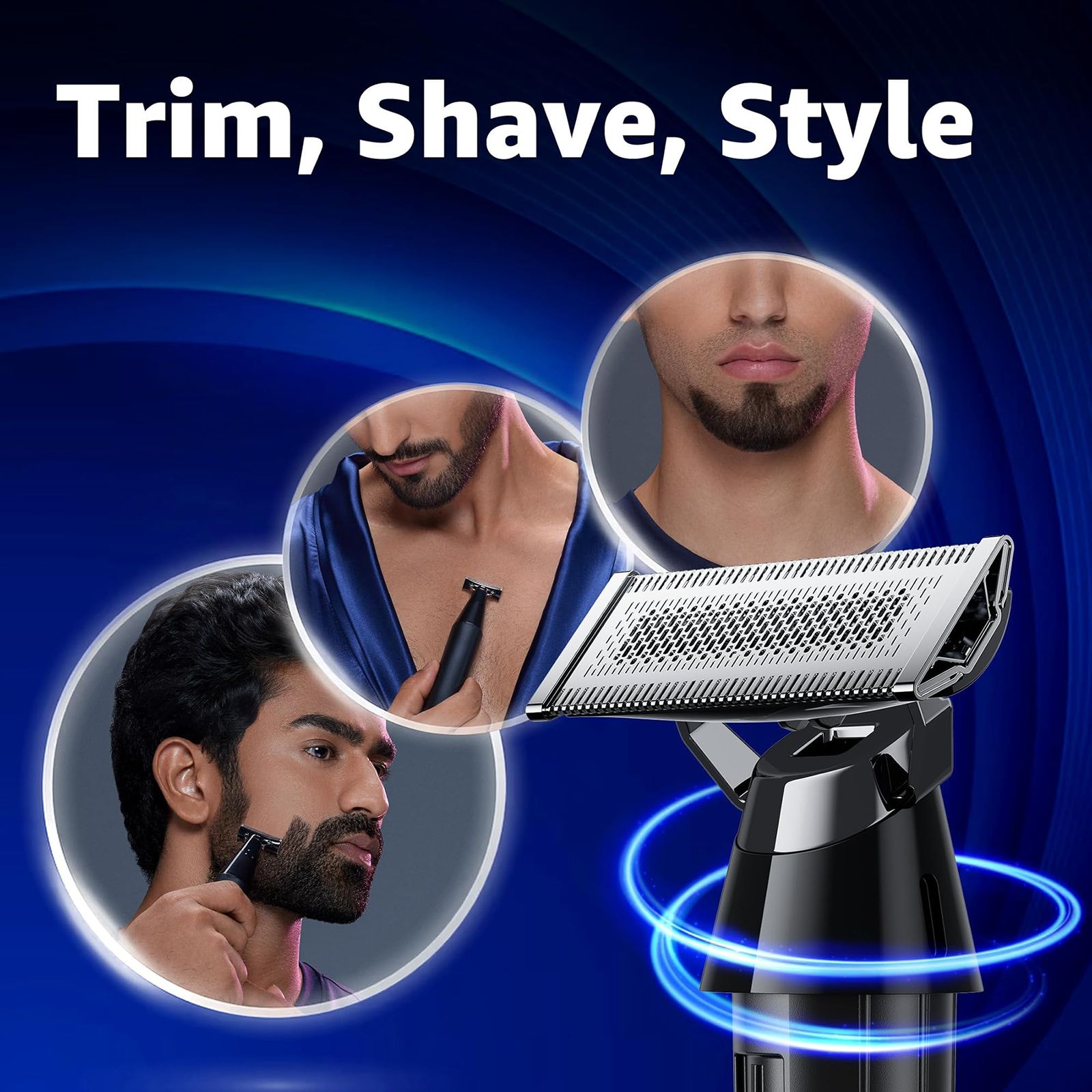 Xiaomi X300 Rechargeable Cordless Wet and Dry Trimmer for Beard and Body with 14 Length Settings for Men (60mins Runtime, Fast Charging, Black)_4