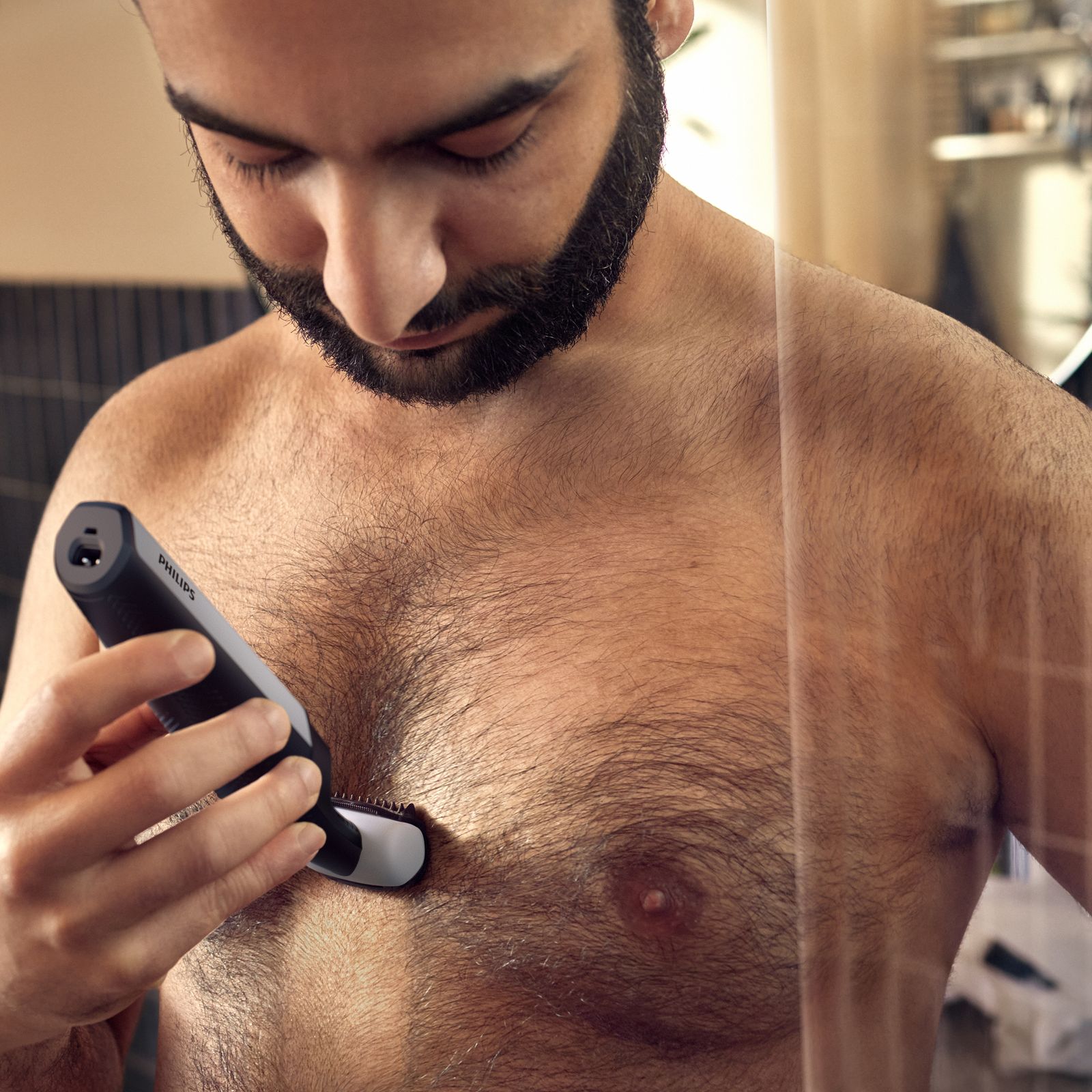 PHILIPS 3 Series Rechargeable Cordless Grooming Kit for Body & Intimate Area for Men (40mins Runtime, Contour Following 2D Technology, Grey) PHILIPS 3 Series Rechargeable Cordless Grooming Kit for Body & Intimate Area for Men (40mins Runtime, Contour Following 2D Technology, Grey)_4