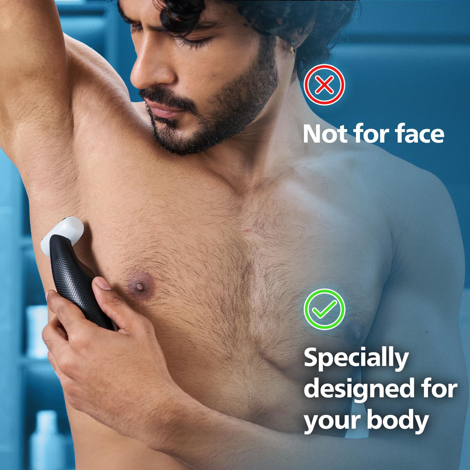 PHILIPS 3 Series Rechargeable Cordless Grooming Kit for Body & Intimate Area for Men (40mins Runtime, Contour Following 2D Technology, Grey) PHILIPS 3 Series Rechargeable Cordless Grooming Kit for Body & Intimate Area for Men (40mins Runtime, Contour Following 2D Technology, Grey)_8