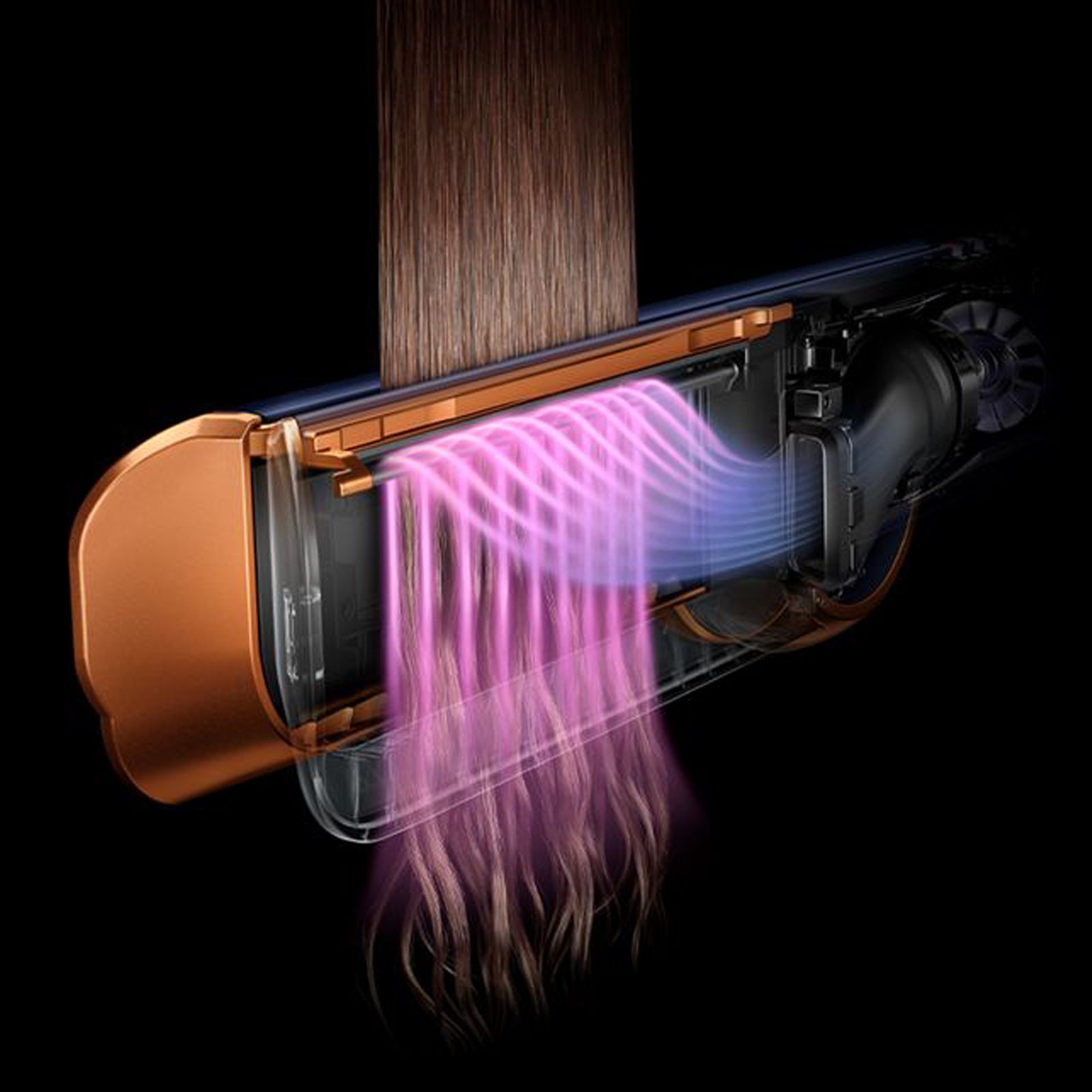 Dyson Airstrait 2-in-1 Hair Styler with No Heat Damage Technology (Dyson Hyperdymium Motor, Prussian Blue)_5