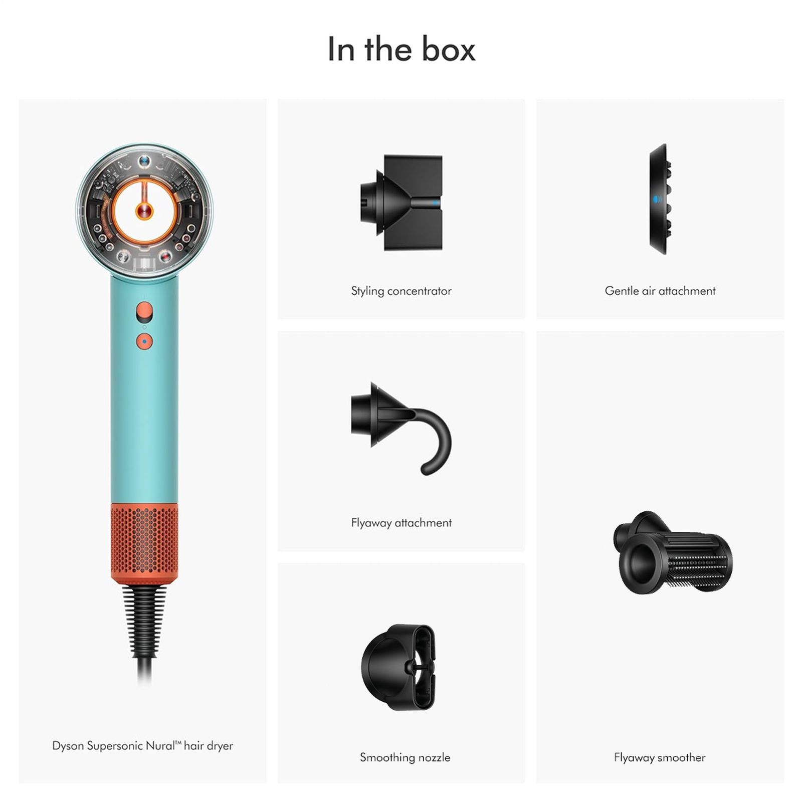 dyson Supersonic Nural Hair Dryer with 4 Heat Settings and Cold Blast (Hyperdymium Motor, Ceramic Patina and Topaz) dyson Supersonic Nural Hair Dryer with 4 Heat Settings and Cold Blast (Hyperdymium Motor, Ceramic Patina and Topaz)_4