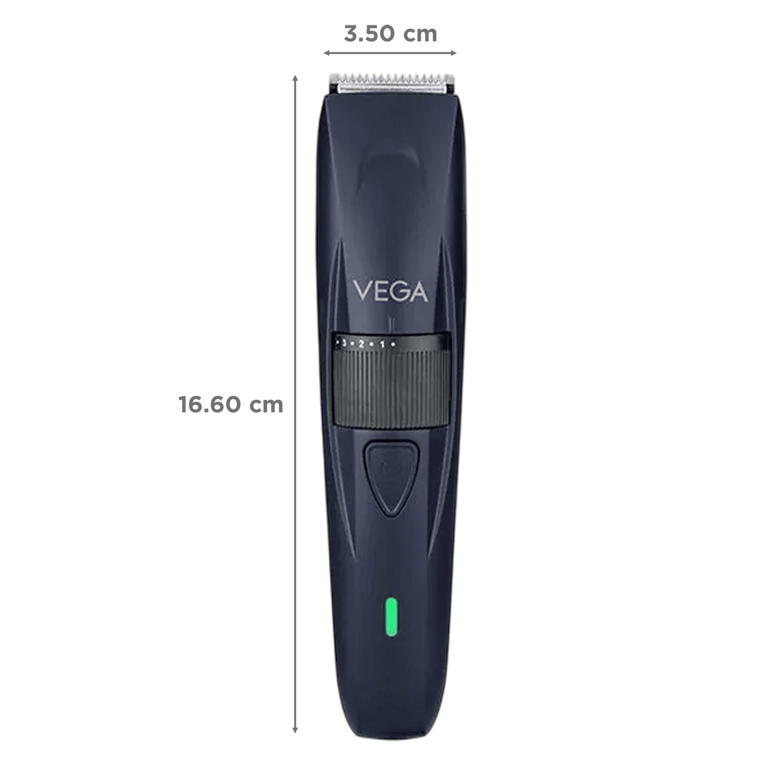 VEGA TurboOne Rechargeable Cord and Cordless Dry Trimmer for Beard with 40 Length Settings for Men (90mins Runtime, Ergonomically designed, Blue)_2