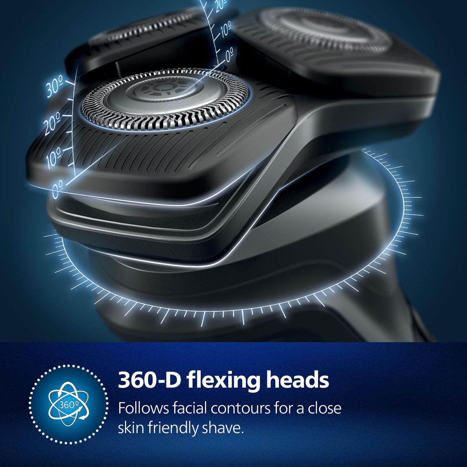 PHILIPS 5000 Series Rechargeable Cordless Shaver for Face for Men (60mins Runtime, SkinIQ Technology, Blue) PHILIPS 5000 Series Rechargeable Cordless Shaver for Face for Men (60mins Runtime, SkinIQ Technology, Blue)_7