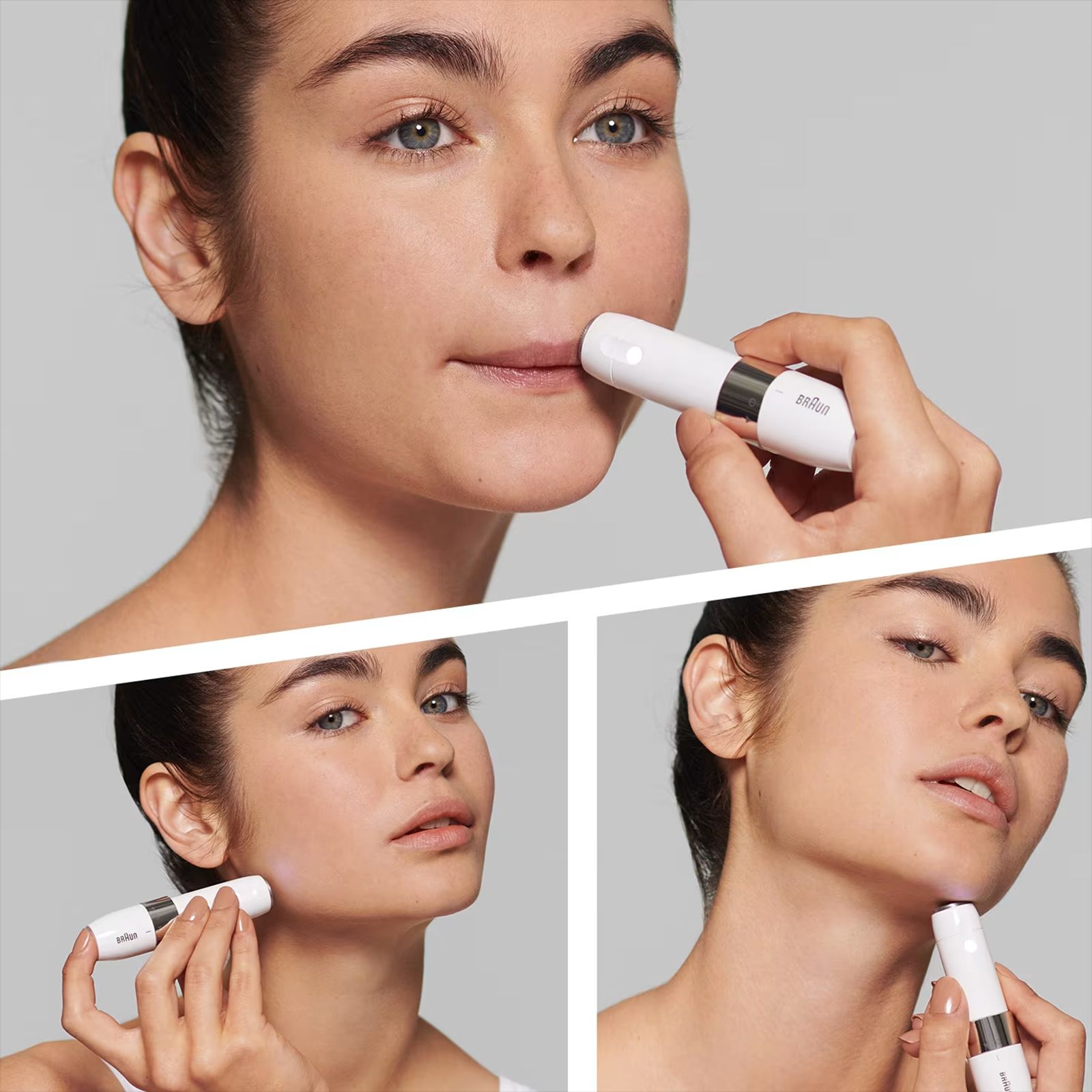 BRAUN FS1000 Cordless Wet & Dry Trimmer for Upper Lips, Chin & Cheeks for Women (With Smart light, White) BRAUN FS1000 Cordless Wet & Dry Trimmer for Upper Lips, Chin & Cheeks for Women (With Smart light, White)_8