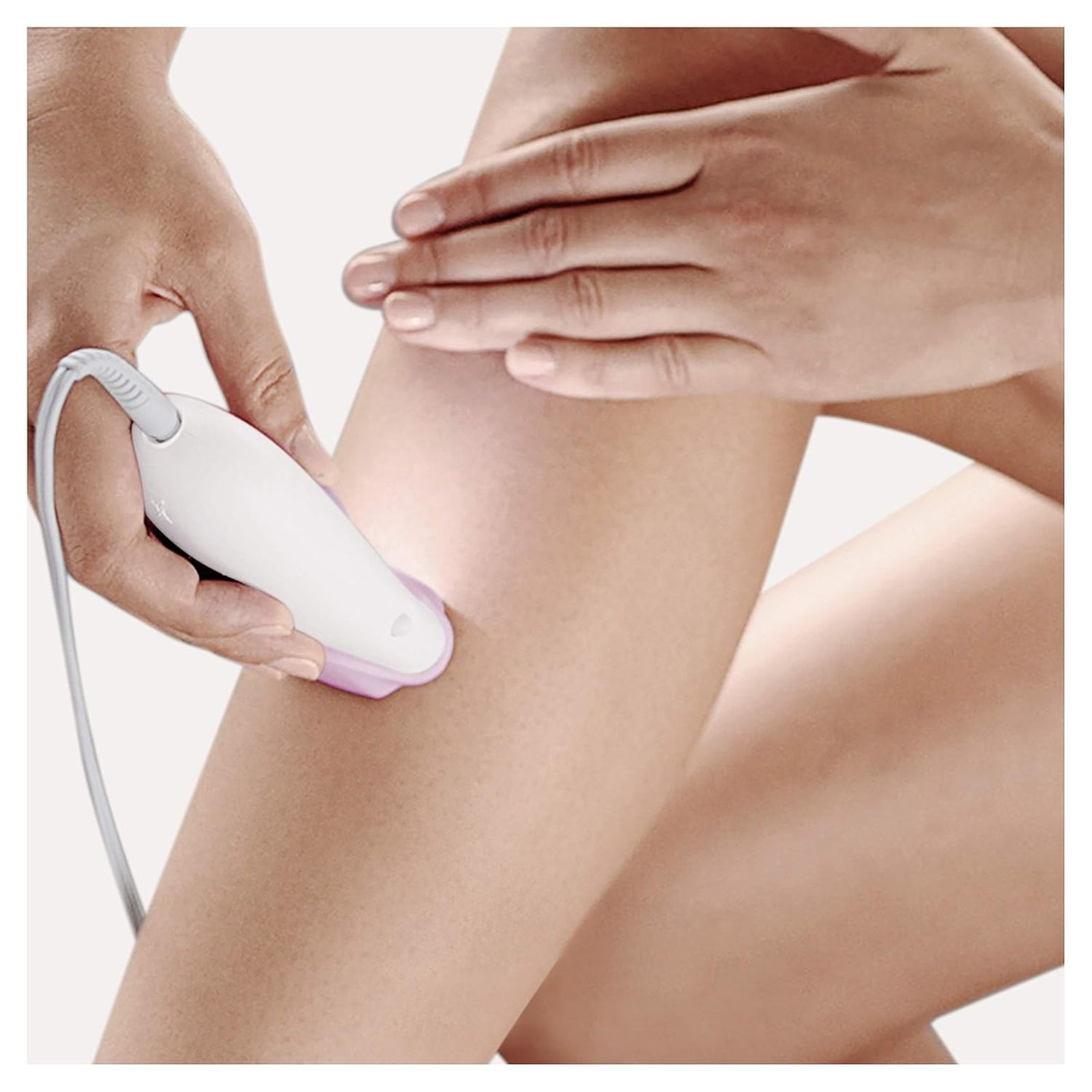 BRAUN SE3031 Corded Wet & Dry Epilator for Face, Legs & Arms with 2 Interchangeable Heads (Rotating Disc Blade, White and Pink) BRAUN SE3031 Corded Wet & Dry Epilator for Face, Legs & Arms with 2 Interchangeable Heads (Rotating Disc Blade, White and Pink)_4