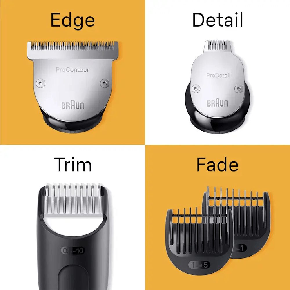 Braun Series 9 Rechargeable Cordless Wet & Dry Trimmer for Beard with 40 Length Settings for Men (180mins Runtime, AutoSense Technology, Grey)_4